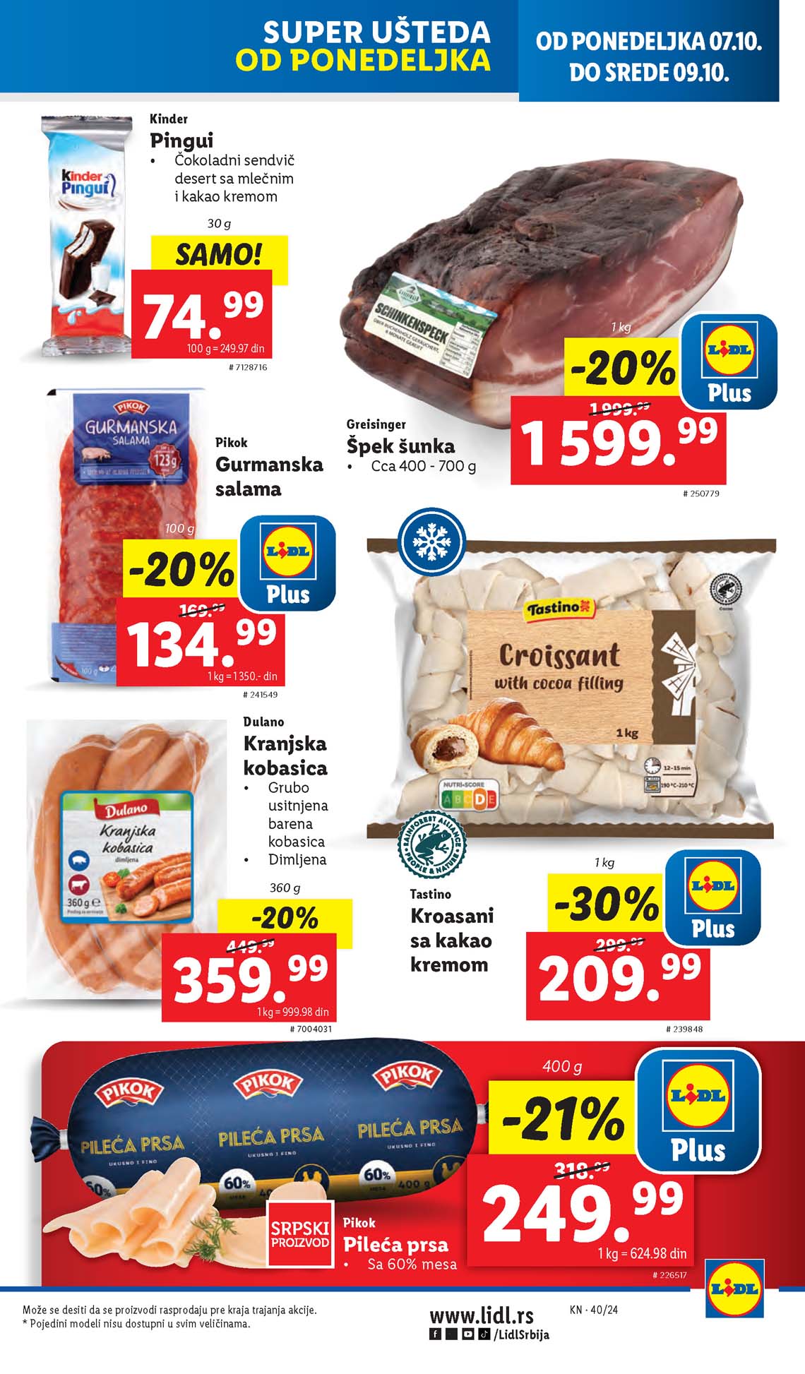 LIDL SNIZENJE SNIZENJA  KATALOG AKCIJA