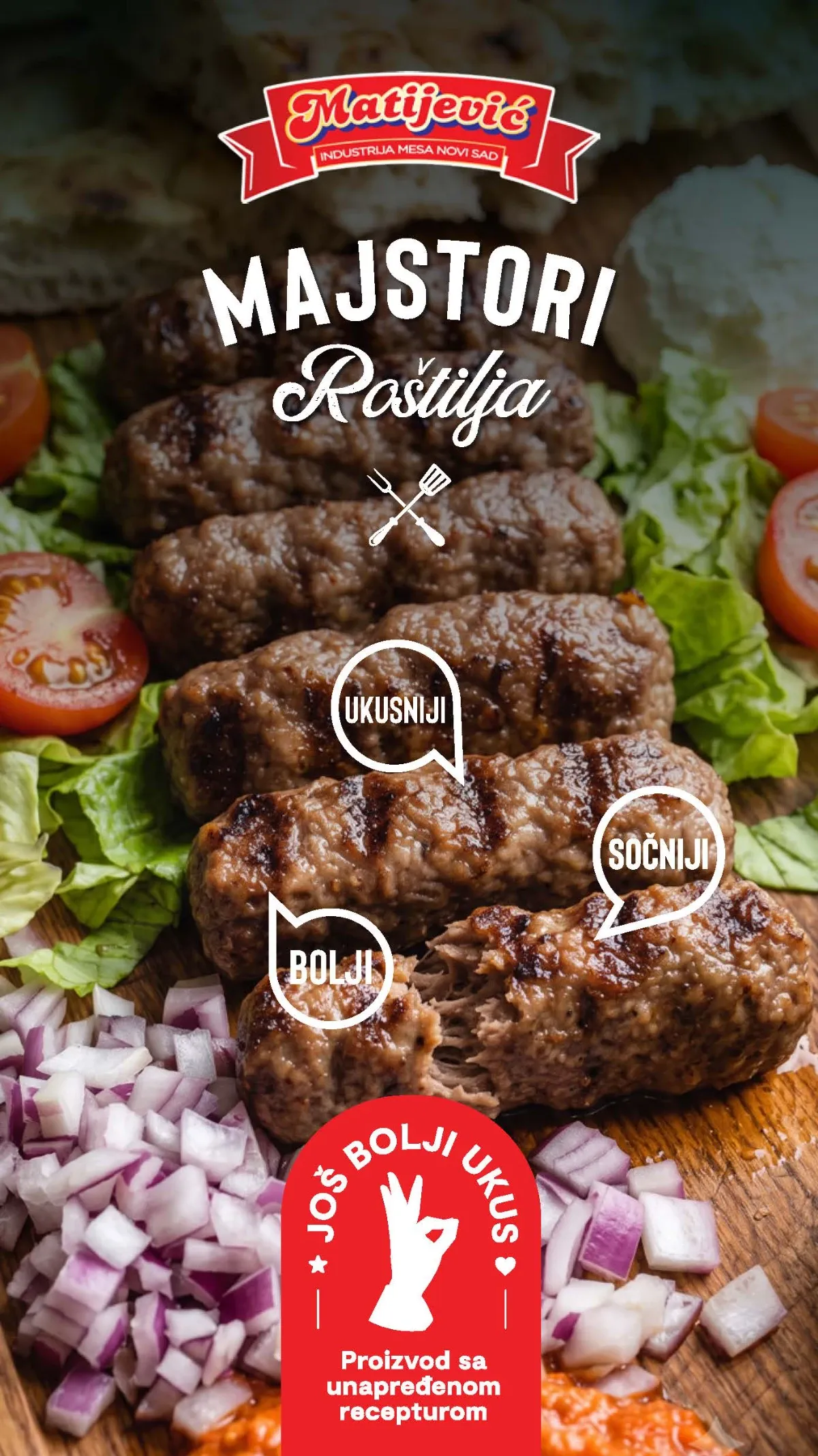 Matijević Majstori roštilja – ponuda oblikovanog roštilj mesa za pripremu na roštilju