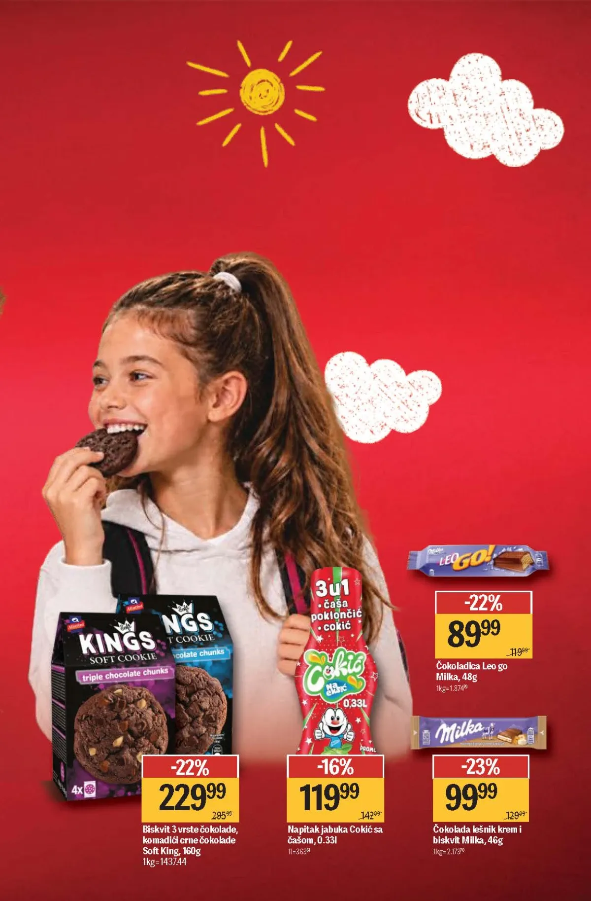 Maxi katalog – Milka čokoladice, Soft King biskvit i Cokić napitak