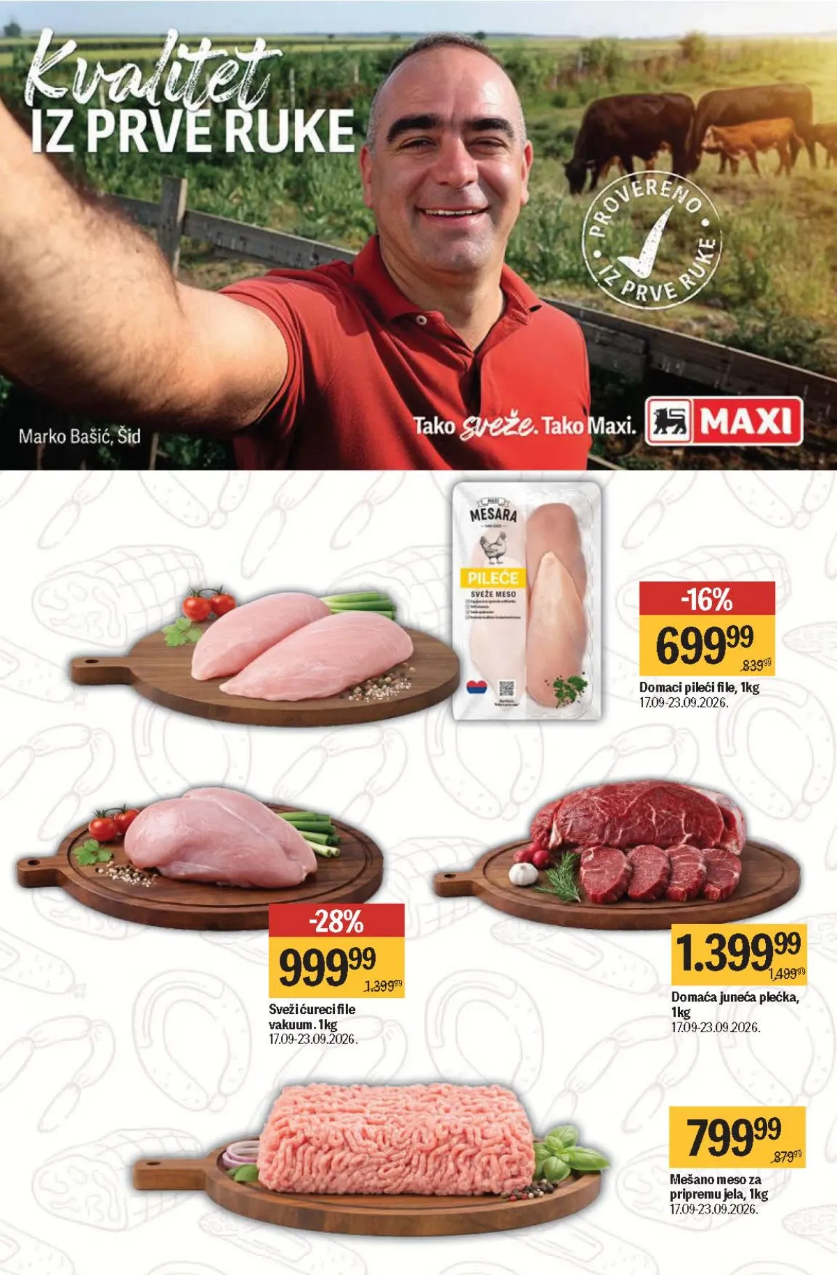 Maxi katalog – pileći file, ćureći file i juneća plećka