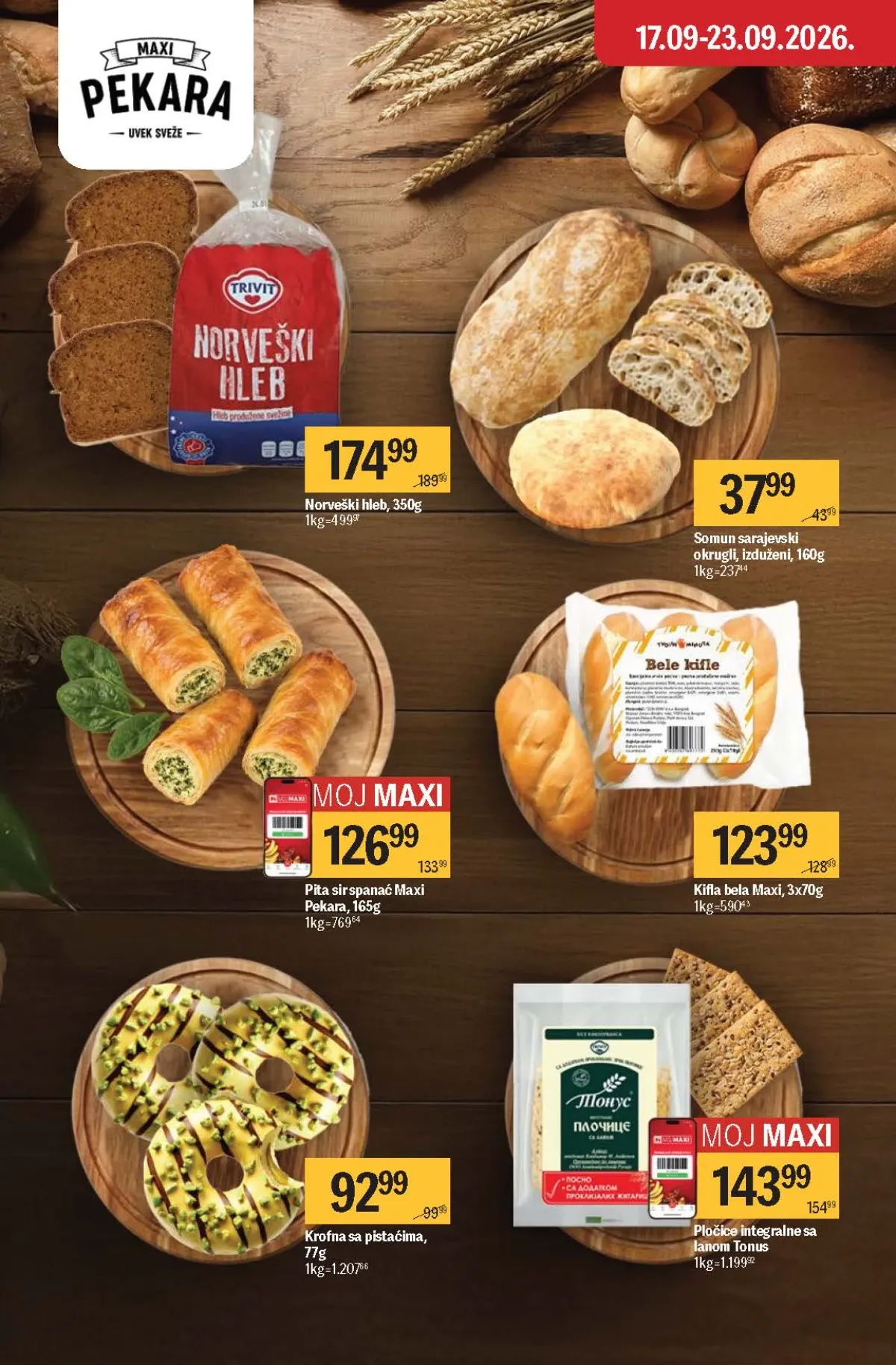 Maxi katalog – hleb, somun, pita, kifle i peciva