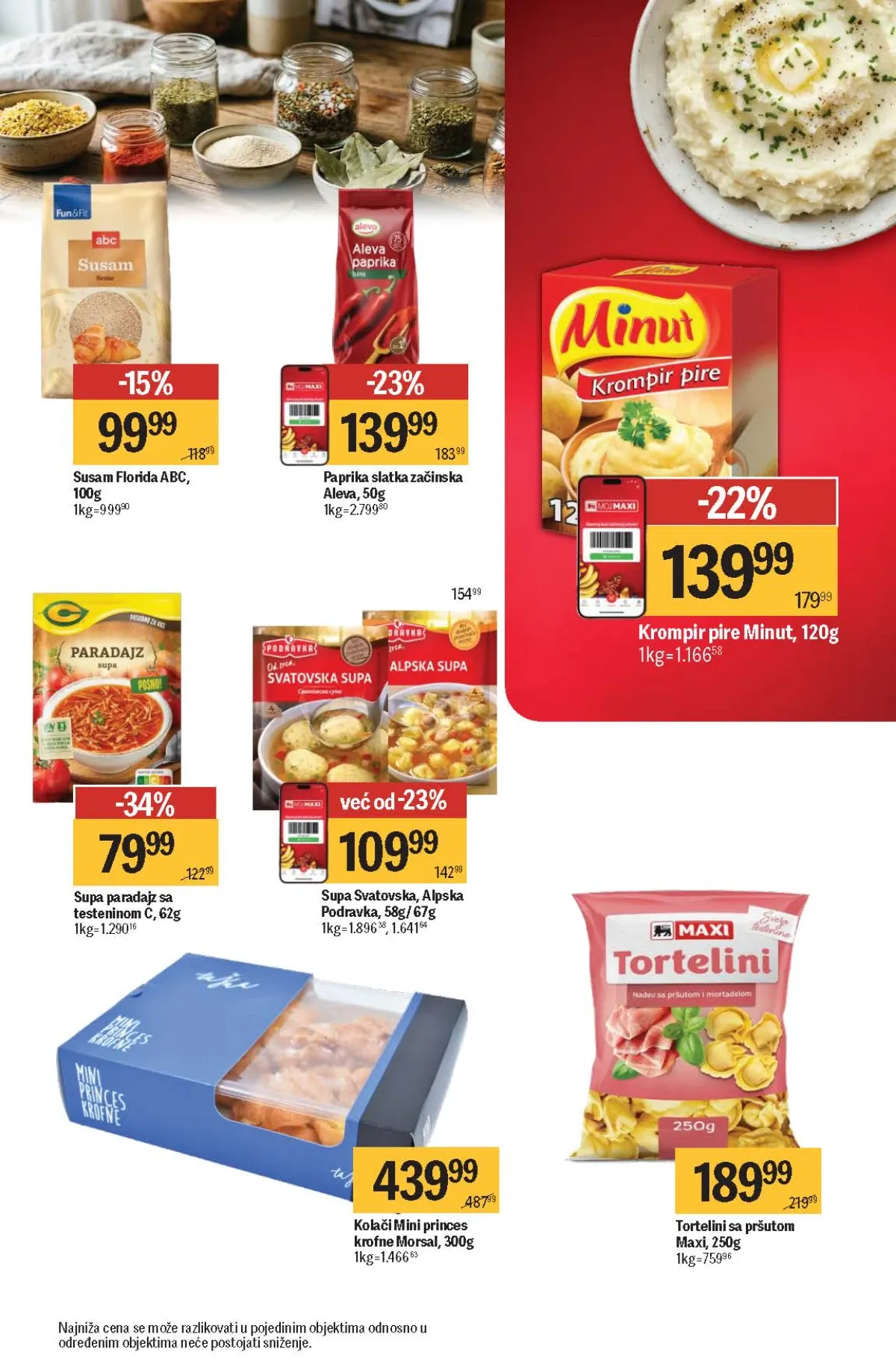Maxi katalog – začini, supe, testenina i kolači