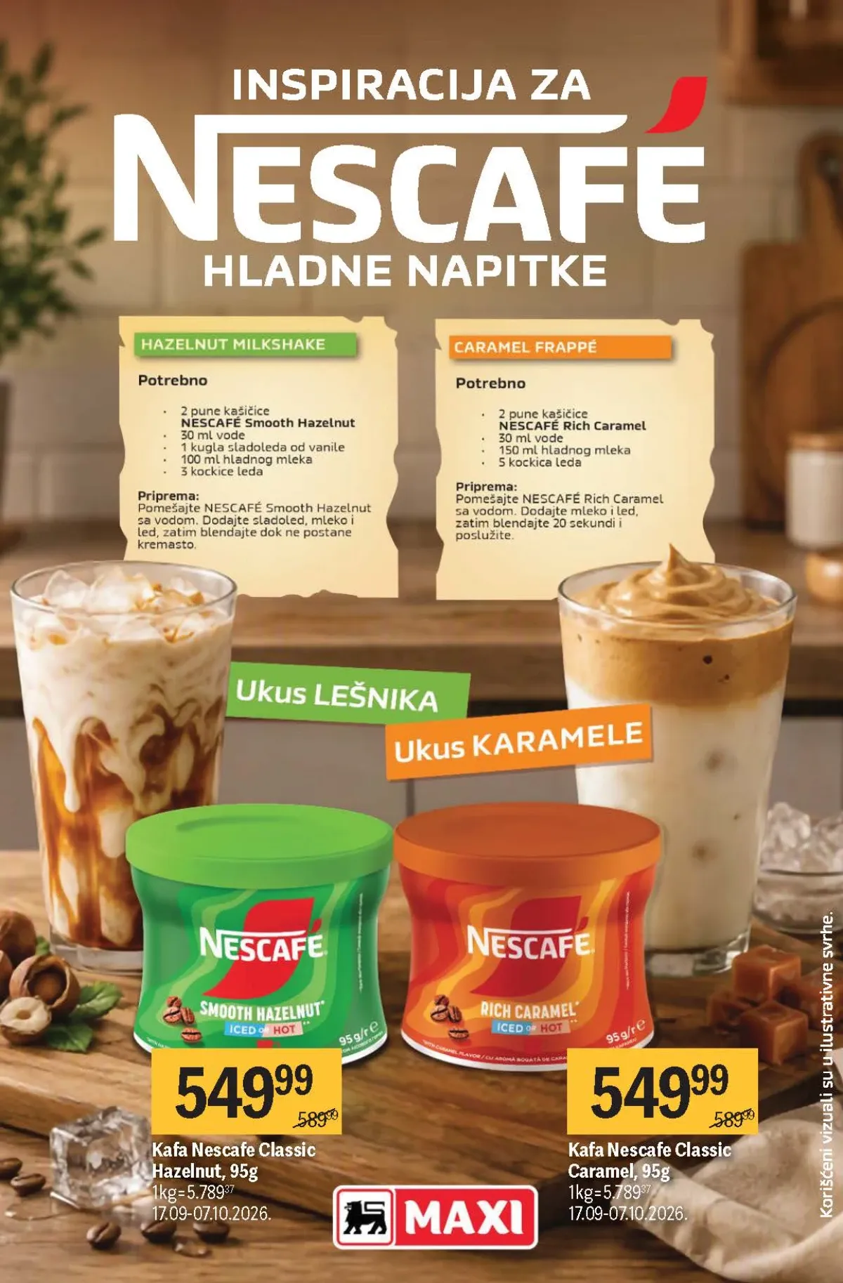 Maxi katalog – Nescafe Classic Hazelnut i Caramel kafa