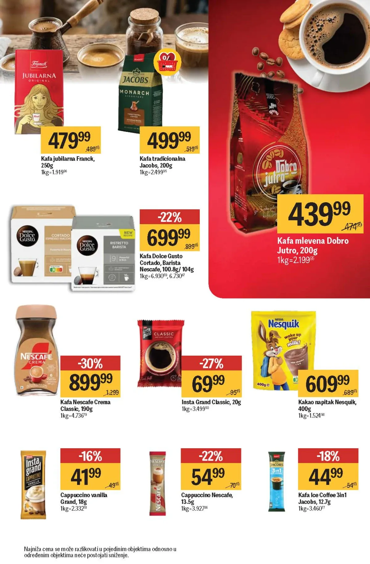 Maxi katalog – Franck, Jacobs, Nescafe i Grand kafa