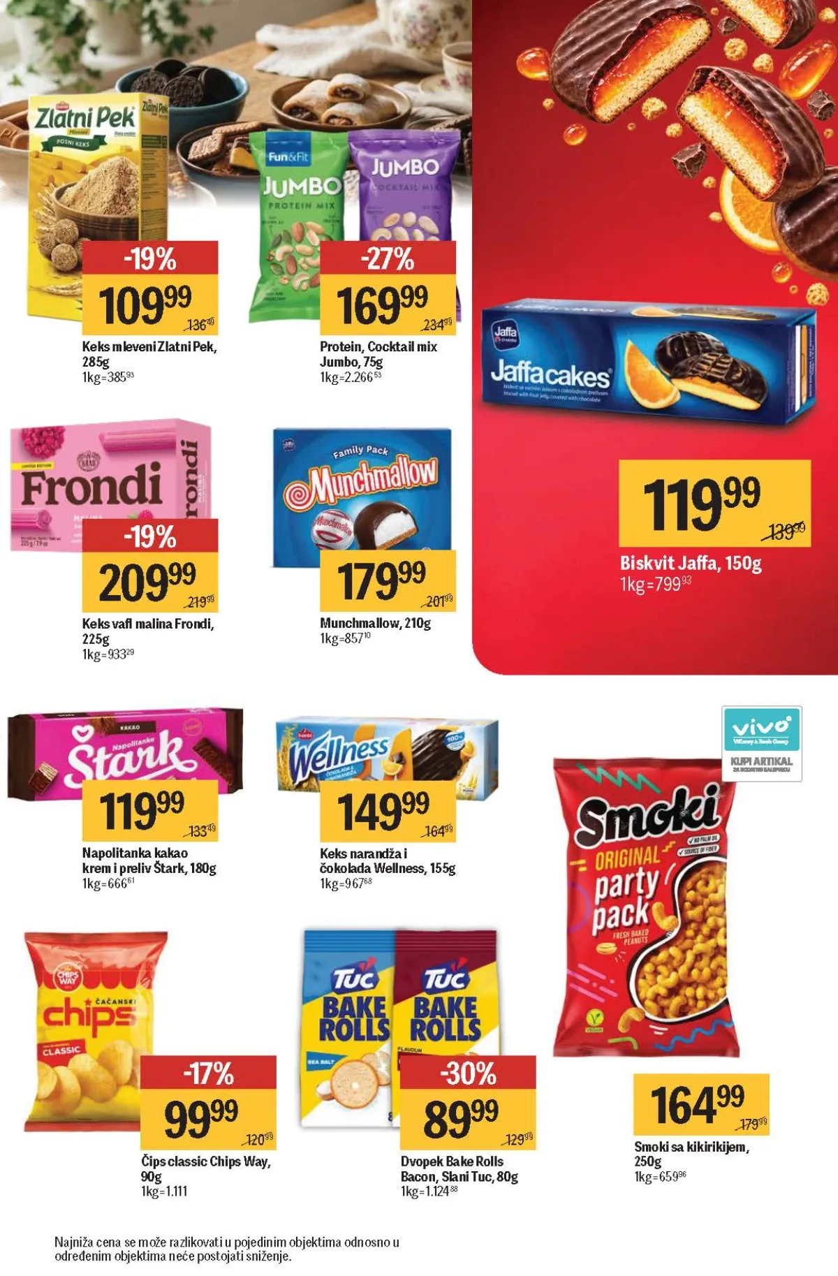Maxi katalog – keks, napolitanke, Smoki, čips i Bake Rolls