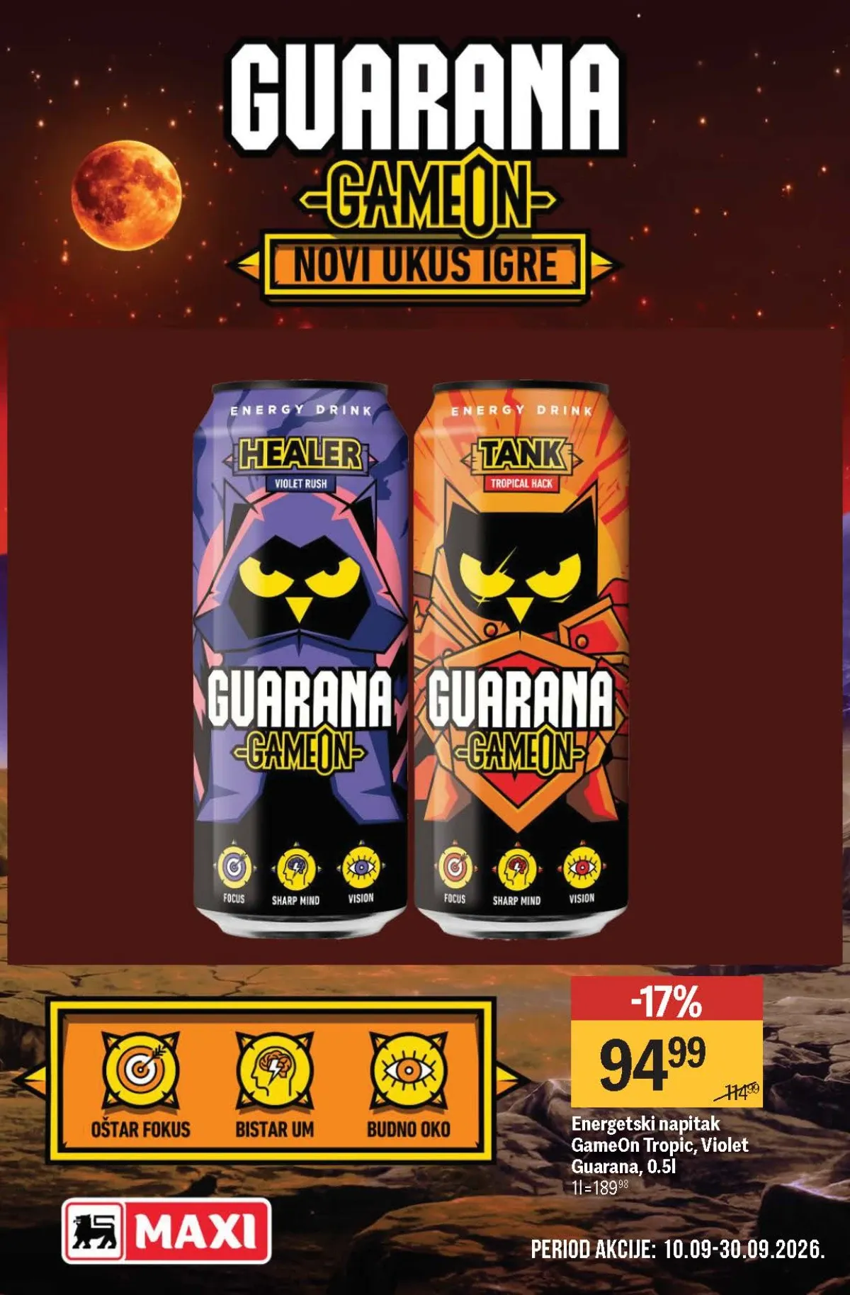 Maxi katalog – GameOn Guarana energetski napitak