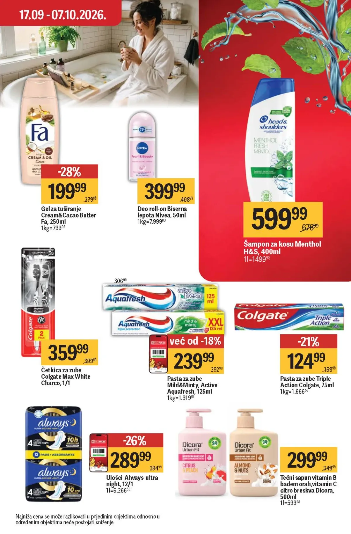 Maxi katalog – Nivea, Fa, Head and Shoulders, Colgate i Always
