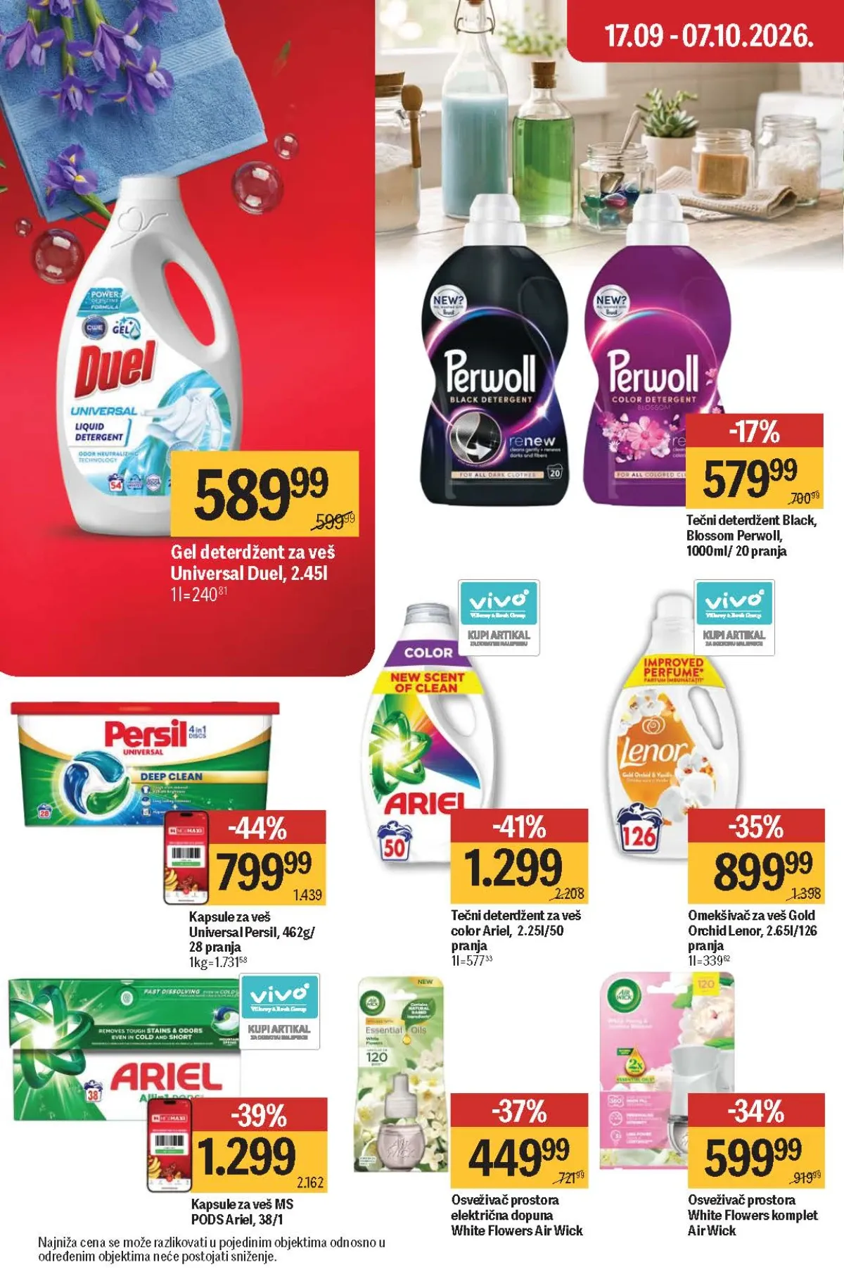 Maxi katalog – Persil, Ariel, Duel, Perwoll, Lenor i Air Wick