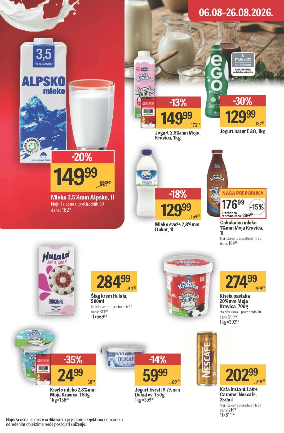 Maxi akcija do 26.08.2026. – šunke, salame, kobasice i delikatesi po sniženim cenama.