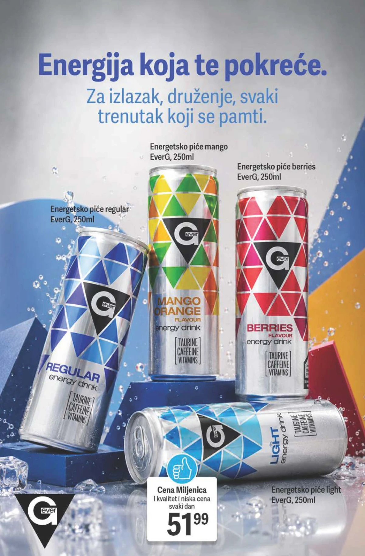 Maxi katalog – EverG energetska pića regular, mango, berries i light