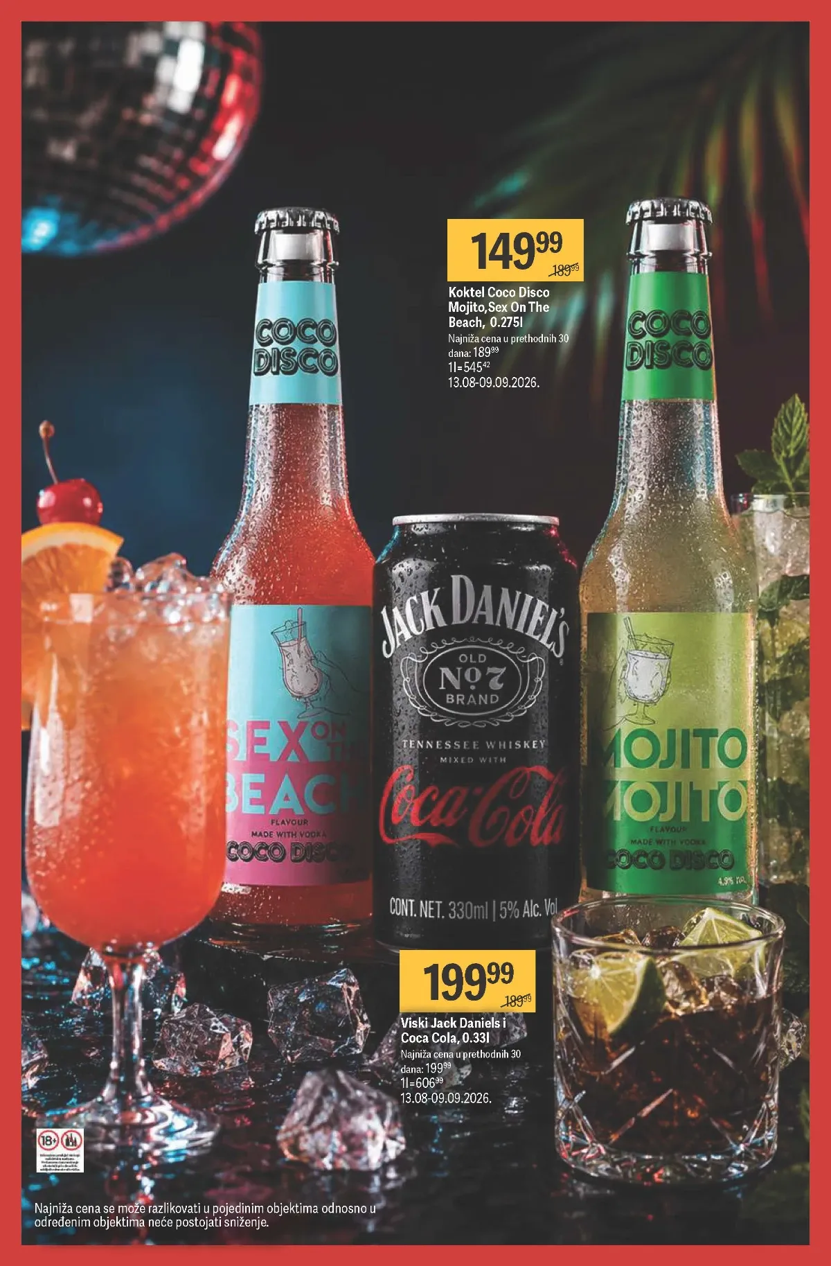 Maxi katalog – Coco Disco kokteli i Jack Daniel’s sa Coca-Colom