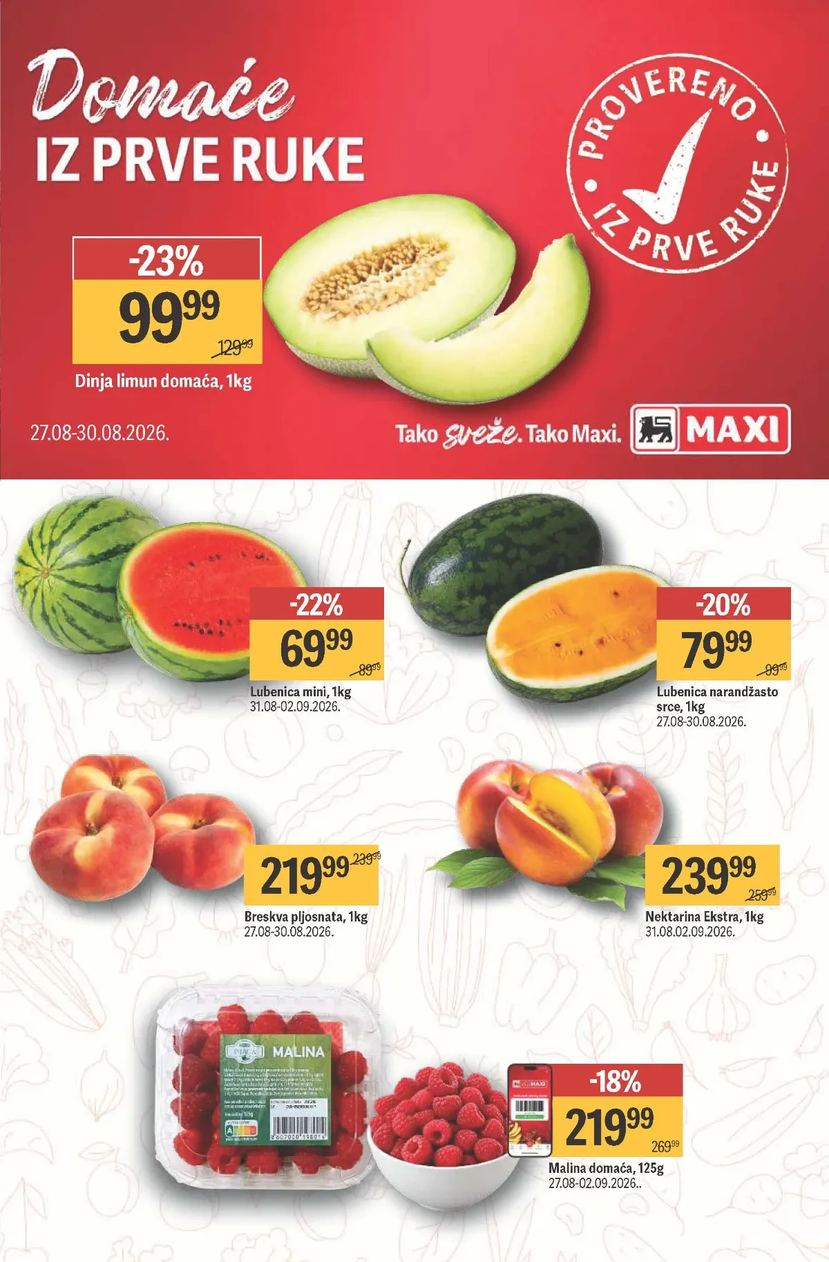 Maxi katalog – domaća dinja limun i mini lubenica