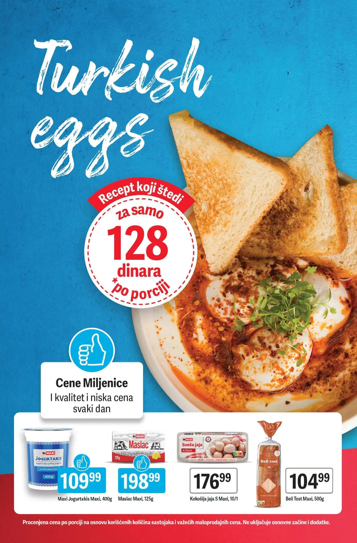 Maxi katalog – recept za Turkish eggs sa jajima i jogurtom