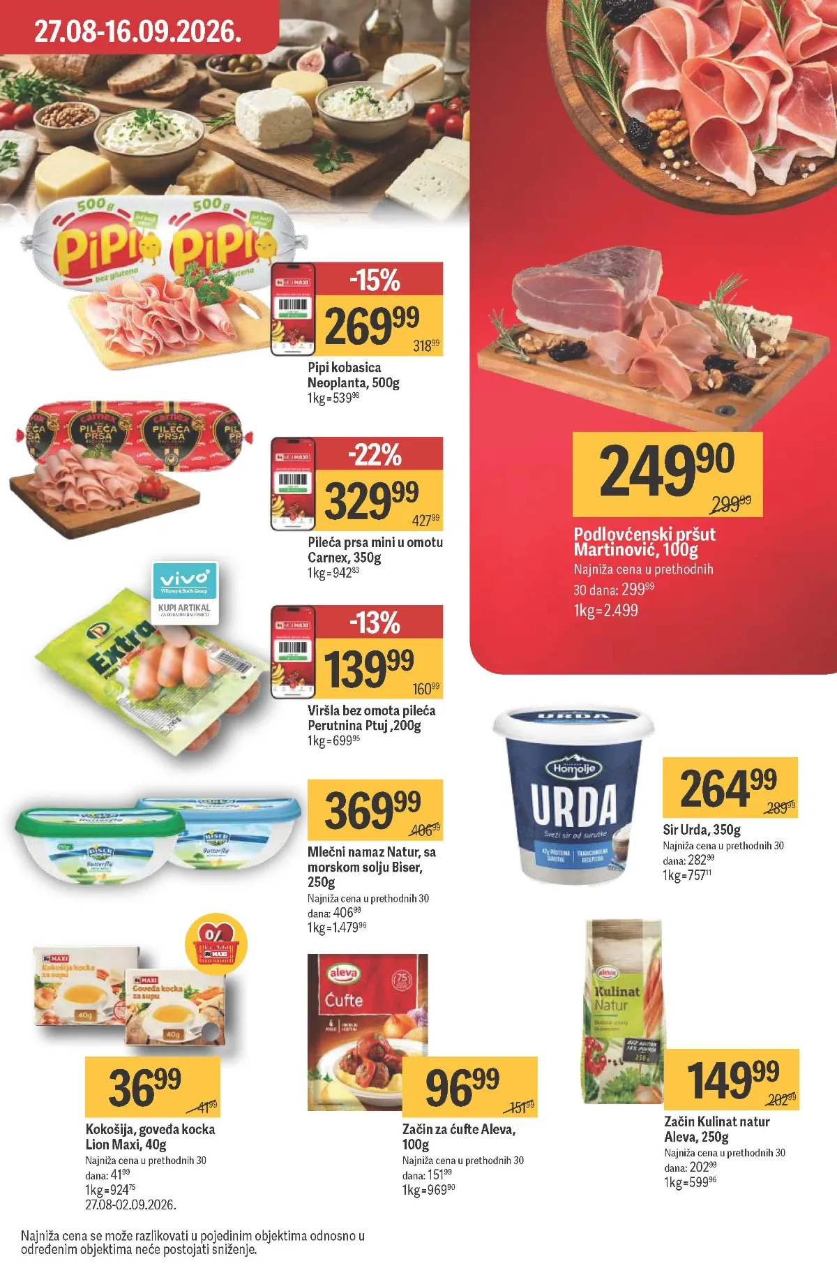 Maxi katalog – Neoplanta Pipi kobasica i Carnex pileća prsa