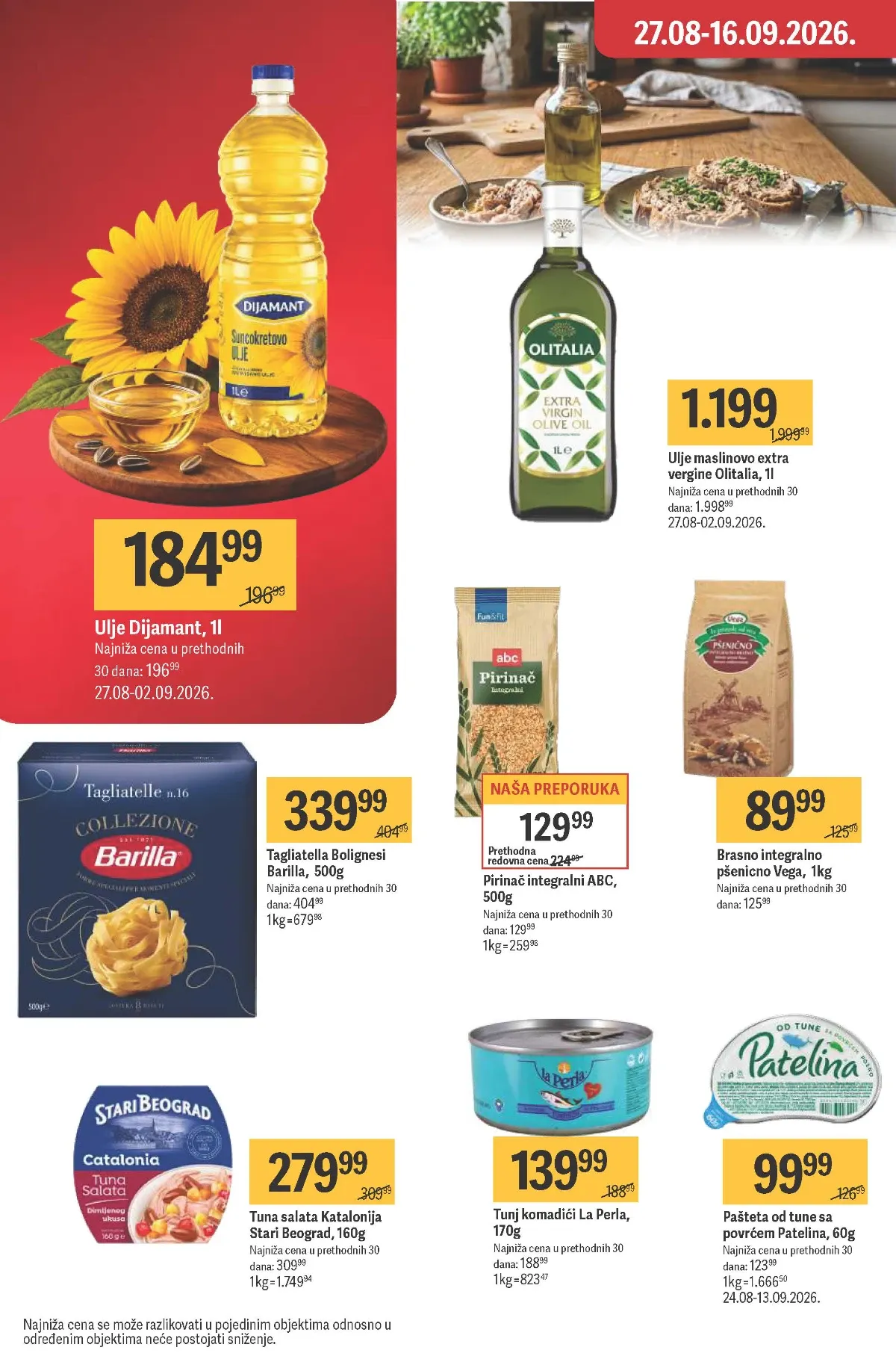 Maxi katalog – Dijamant ulje i Olitalia ekstra devičansko maslinovo ulje