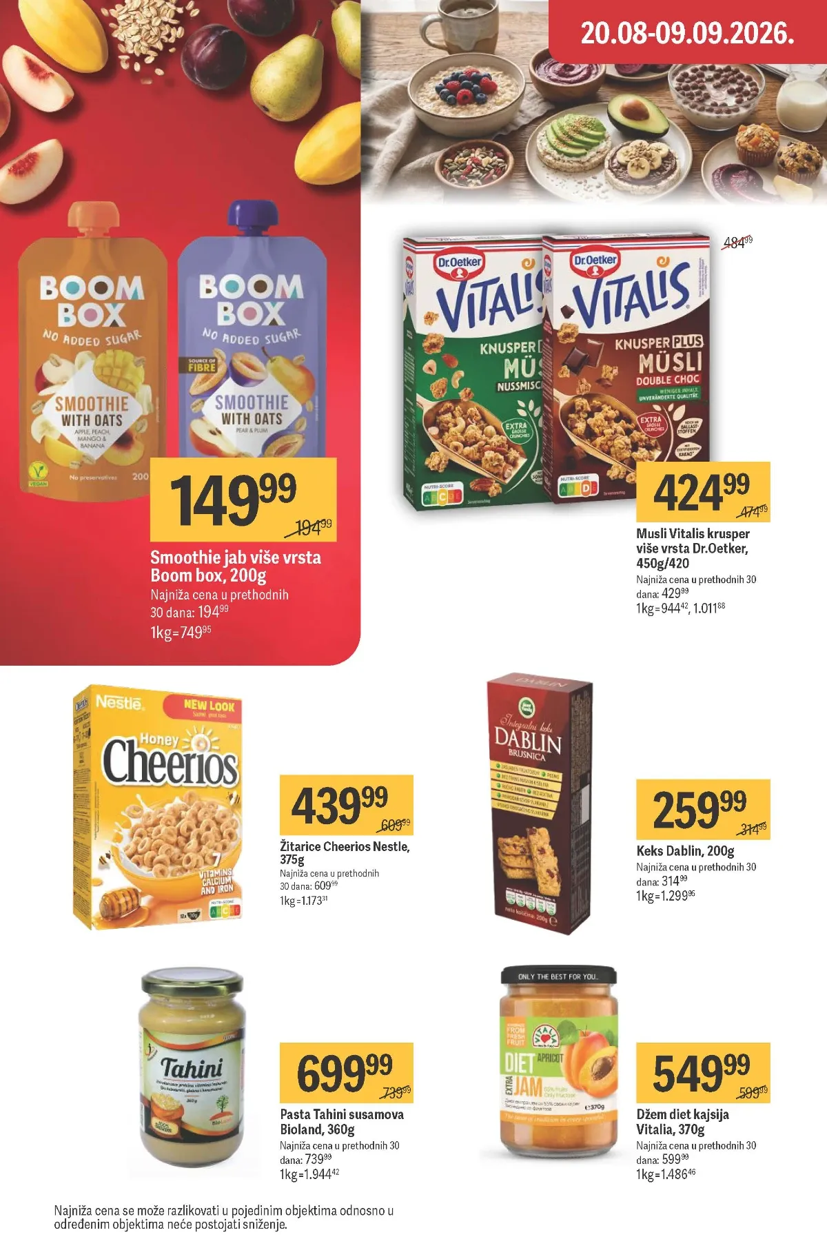 Maxi katalog – Dr. Oetker Vitalis musli i Nestlé Cheerios žitarice