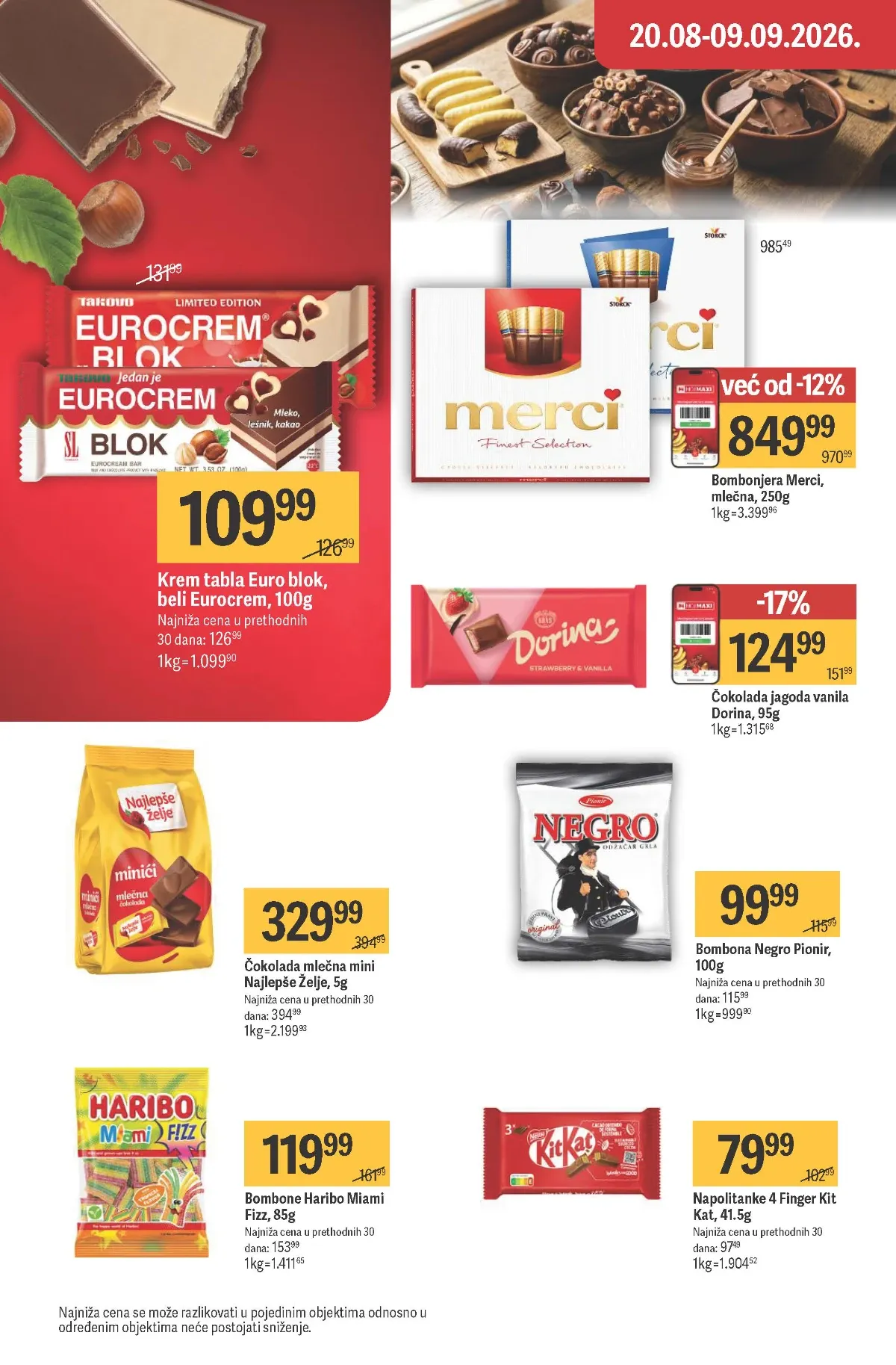 Maxi katalog – Merci bombonjera i Eurocrem blok