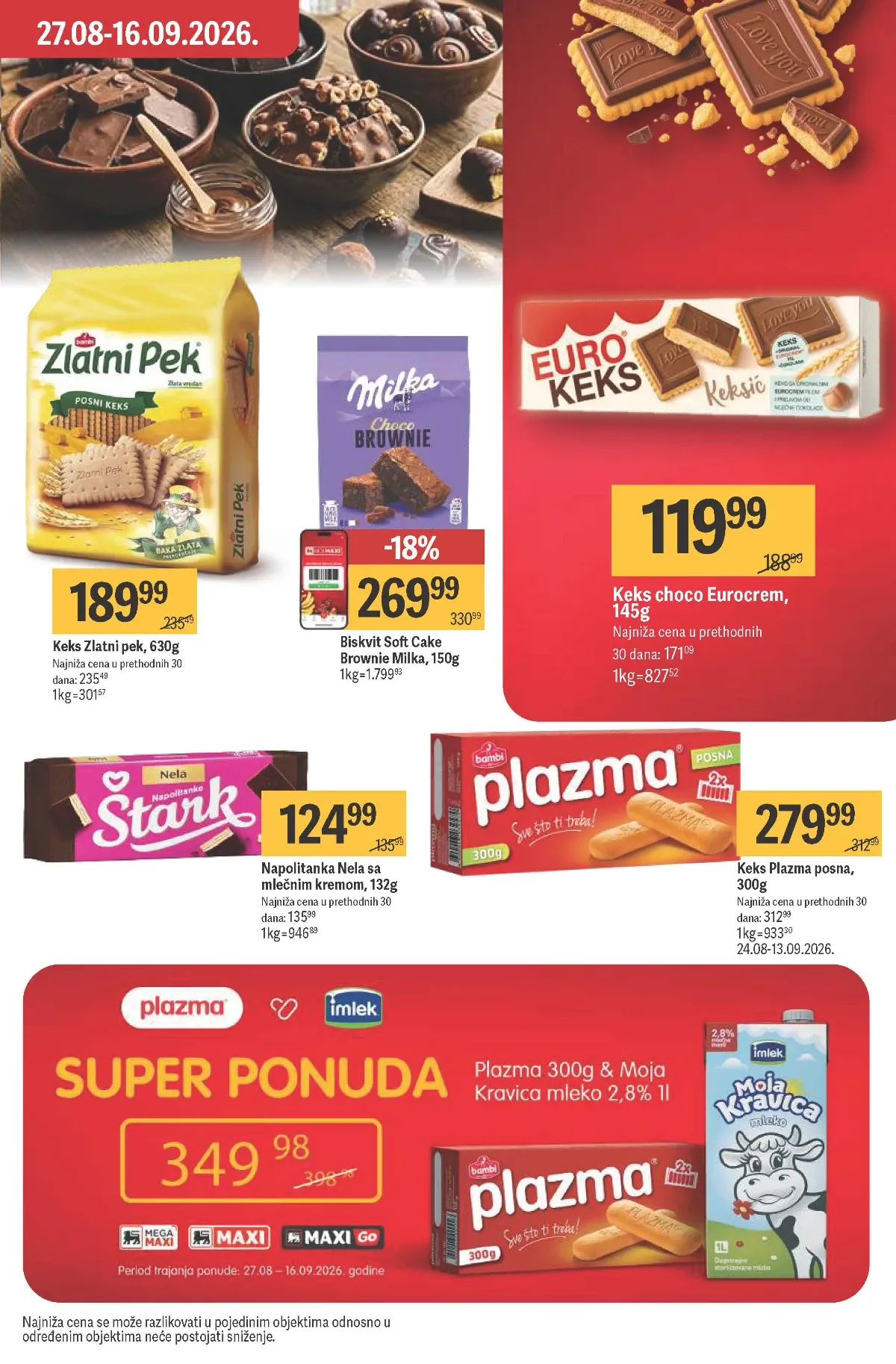 Maxi katalog – Zlatni Pek i Eurocrem Choco keks