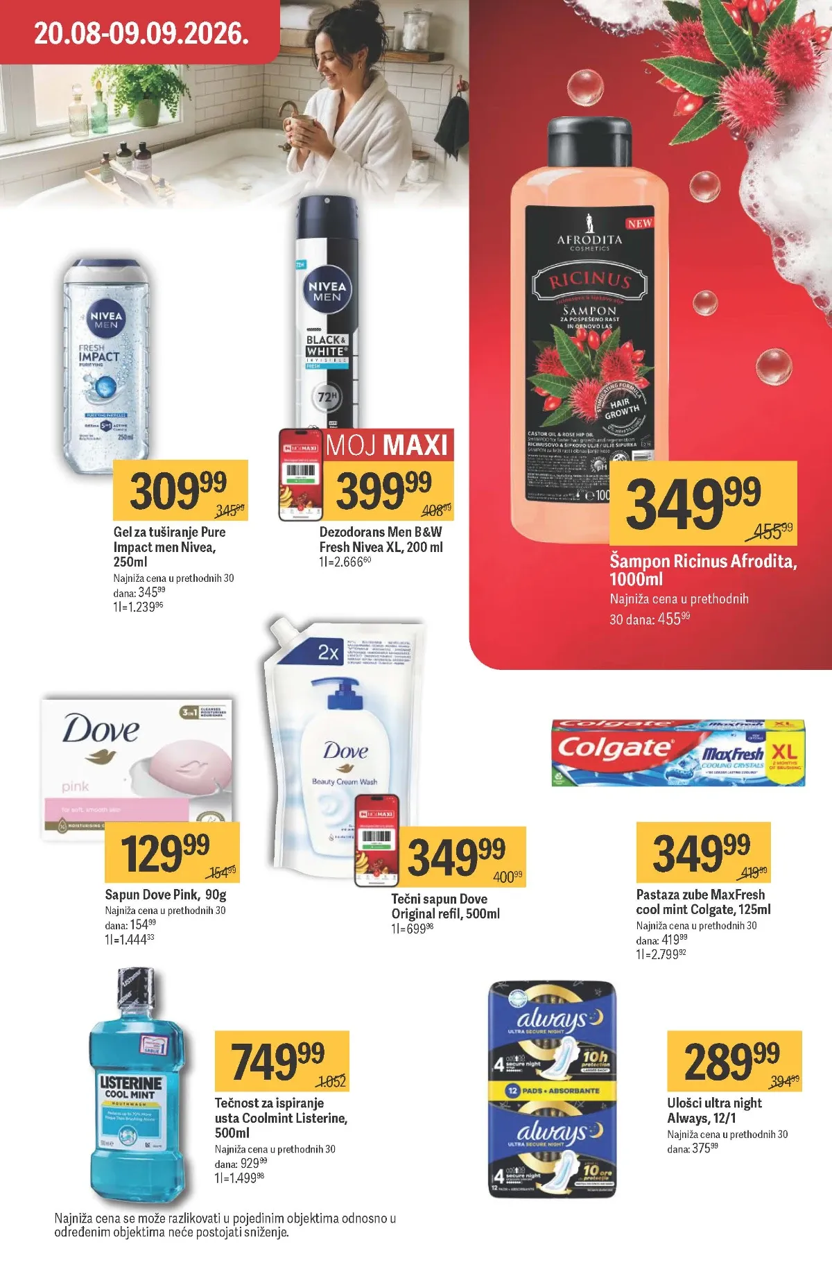 Maxi katalog – Nivea gel za tuširanje i Afrodita šampon