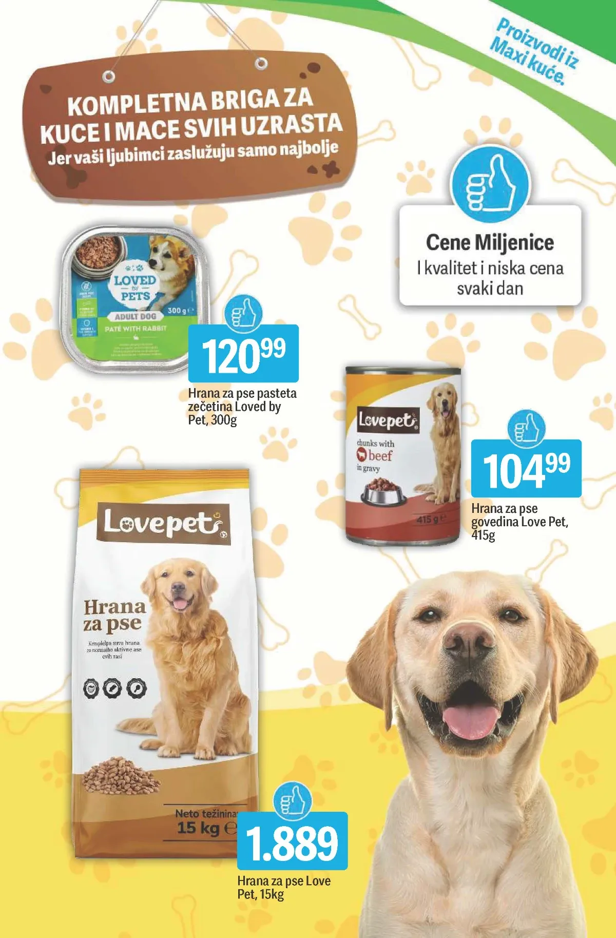 Maxi katalog – Love Pet hrana za pse i pašteta sa zečetinom