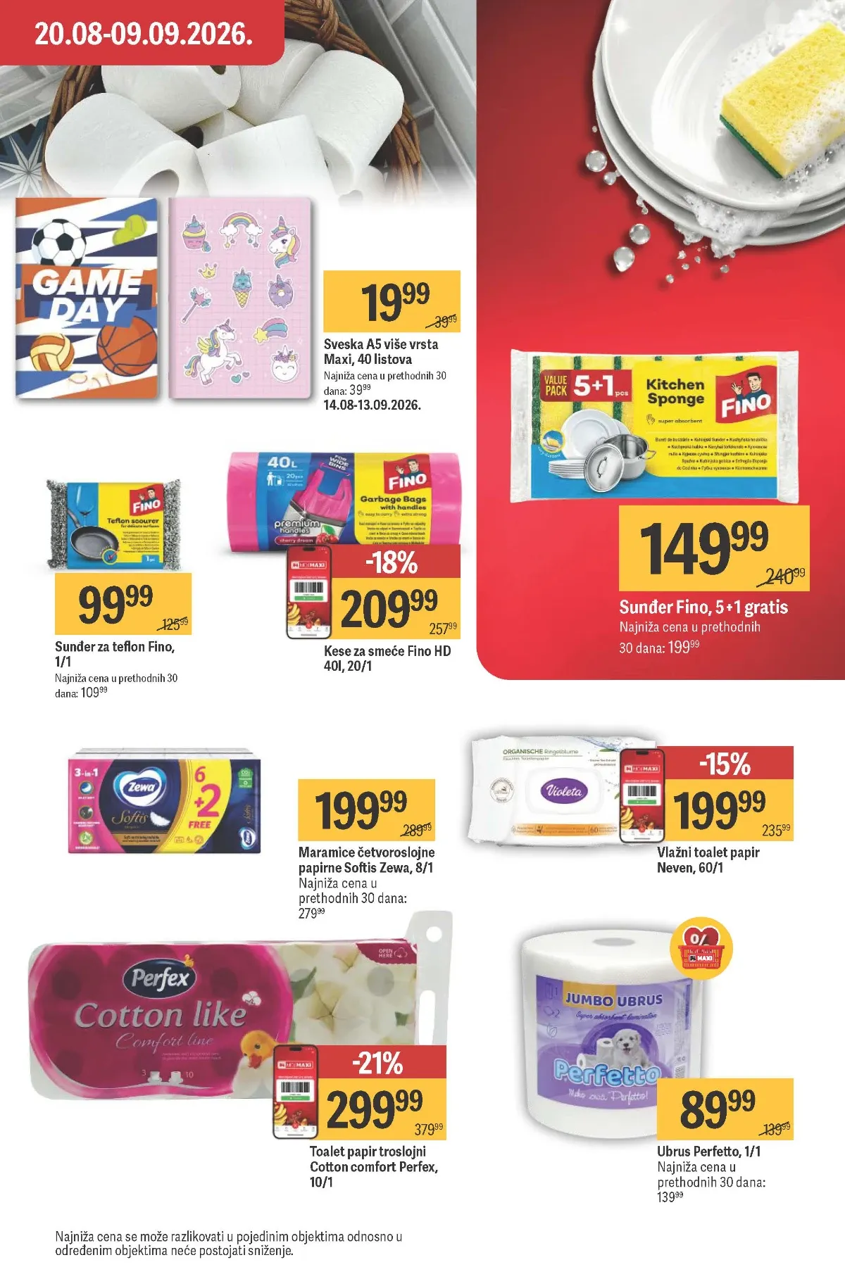 Maxi katalog – Perfex toalet papir i Fino kese za smeće