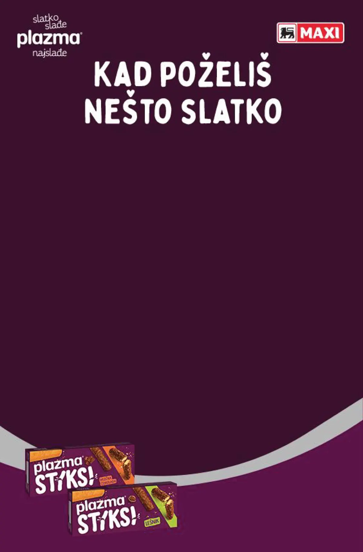 Maxi akcijski katalog oktobar–novembar 2026, strana 33 – Plazma – promotivna strana