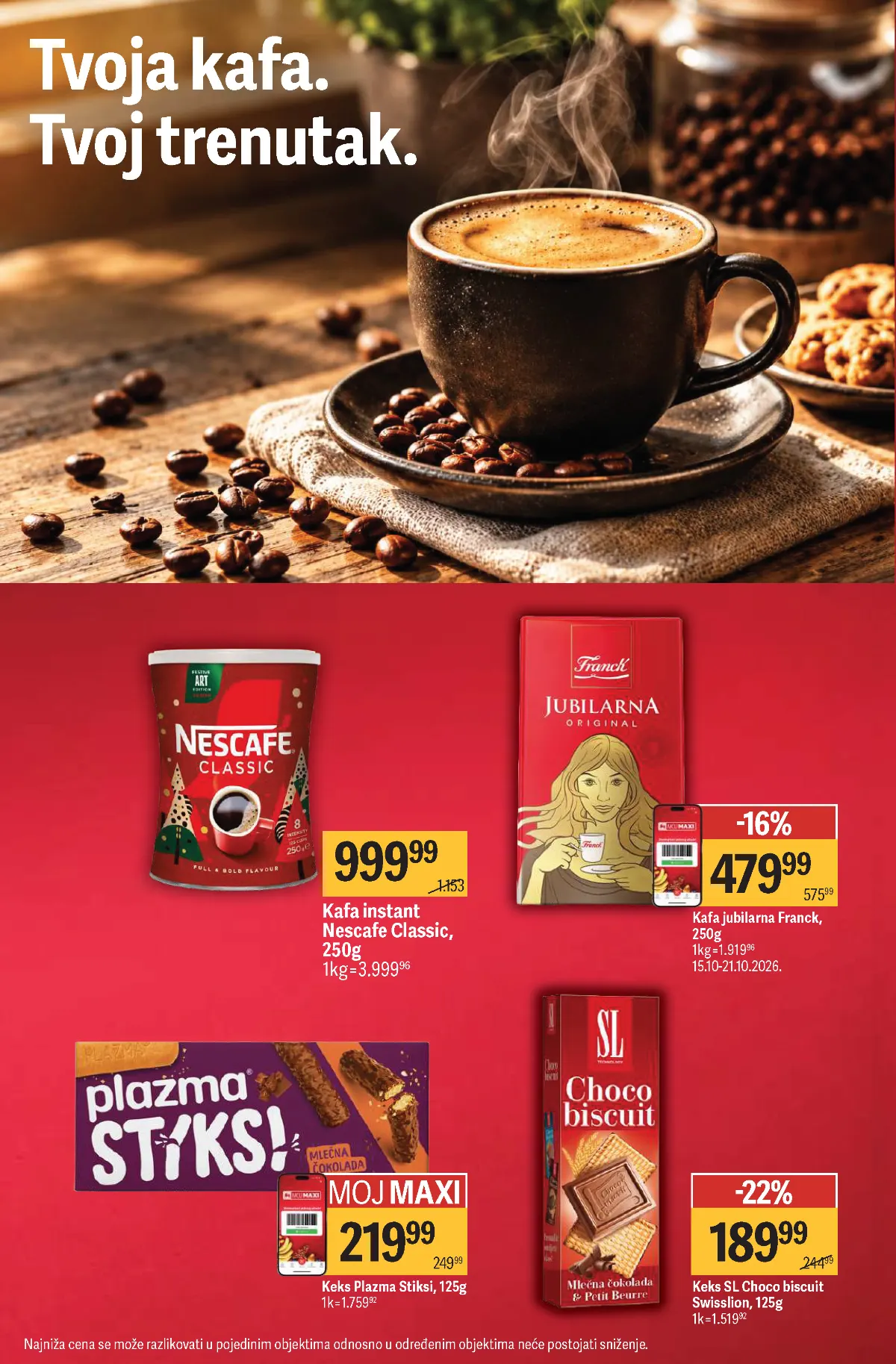 MAXI katalog – strana 4 MAXI katalog strana 4 – Nescafe Classic, Franck kafa, Plazma Stiksi i Swisslion keks