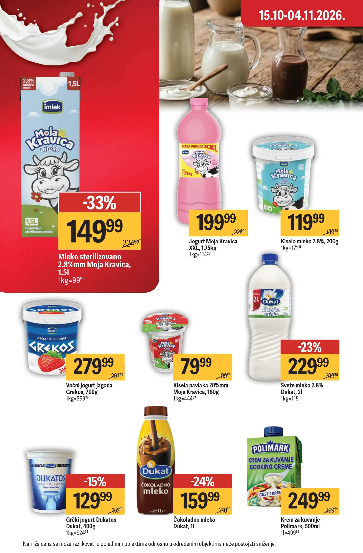 MAXI katalog – strana 30 MAXI katalog strana 30 – Moja Kravica mleko, Dukat sveže mleko, jogurt i pavlaka