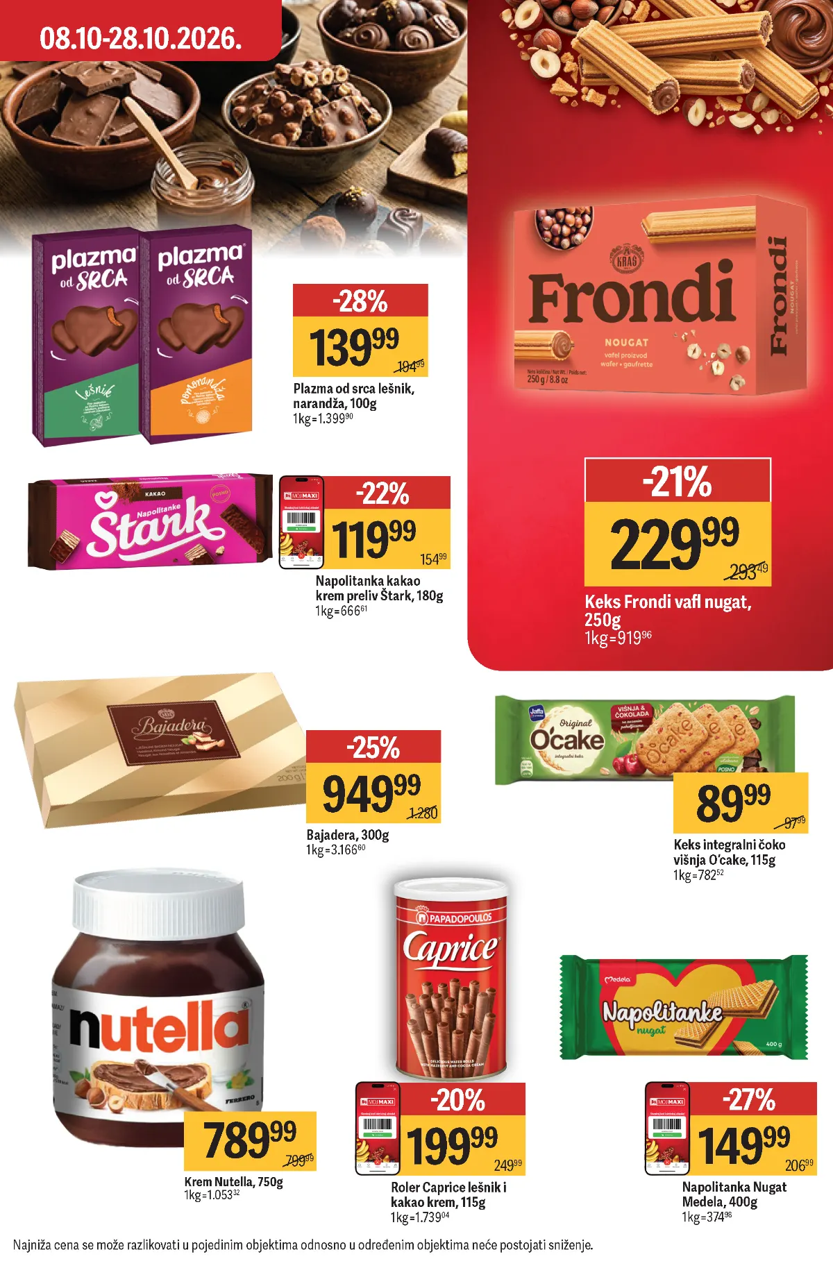 MAXI katalog – strana 38 MAXI katalog strana 38 – Plazma Od srca, Štark napolitanke i Frondi keks