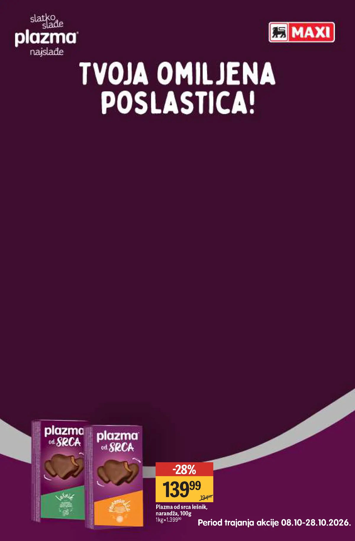 MAXI katalog – strana 40 MAXI katalog strana 40 – Plazma Od srca sa lešnikom