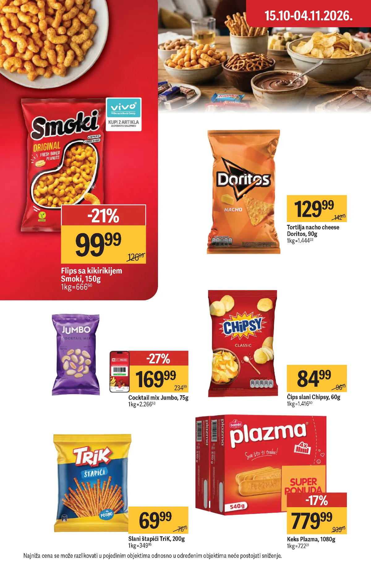 MAXI katalog – strana 43 MAXI katalog strana 43 – Chipsy čips, flips, tortilja čips i slani štapići