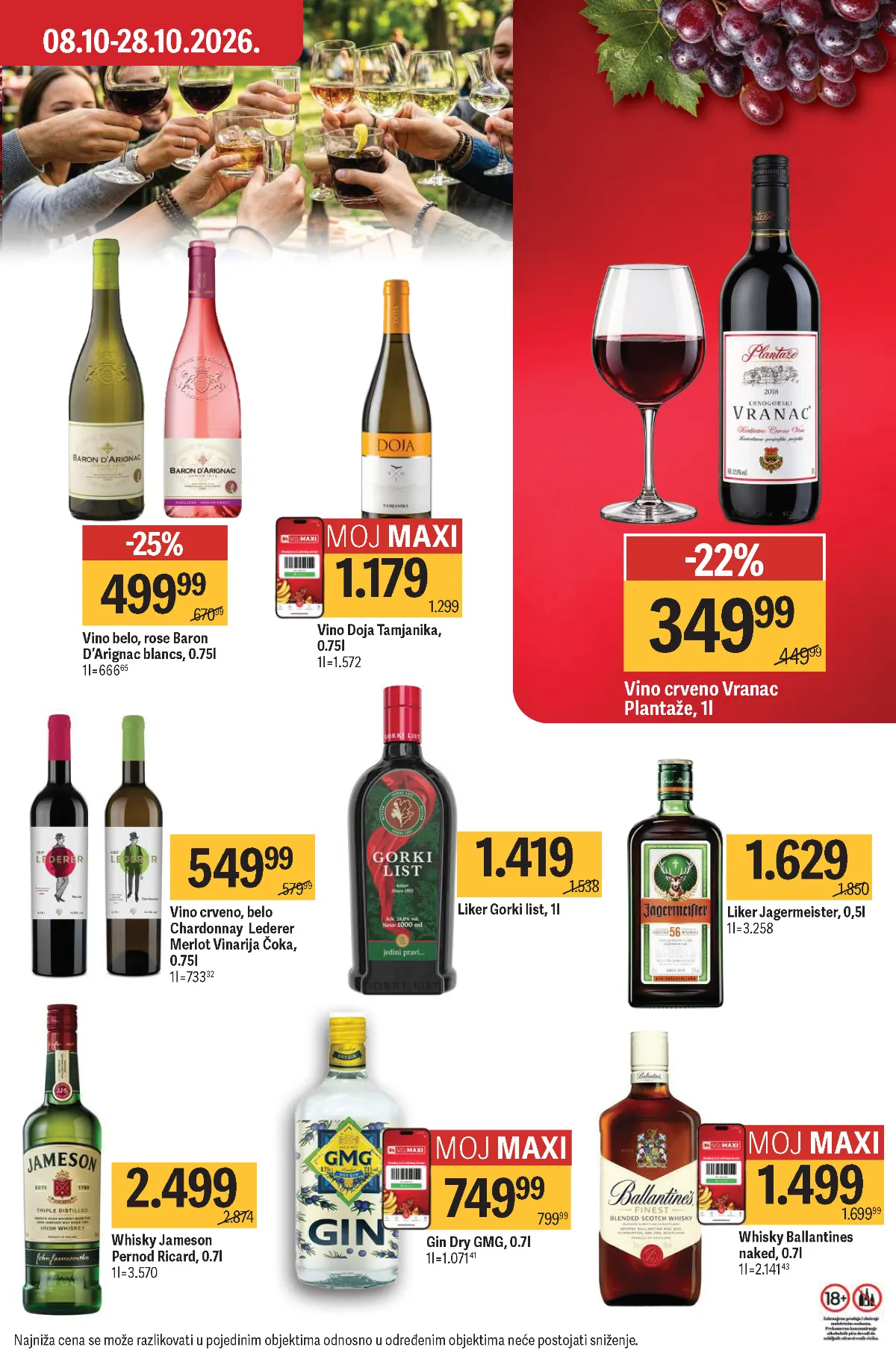 MAXI katalog – strana 50 MAXI katalog strana 50 – Doja Tamjanika, Baron D'Arignac i Vranac vina
