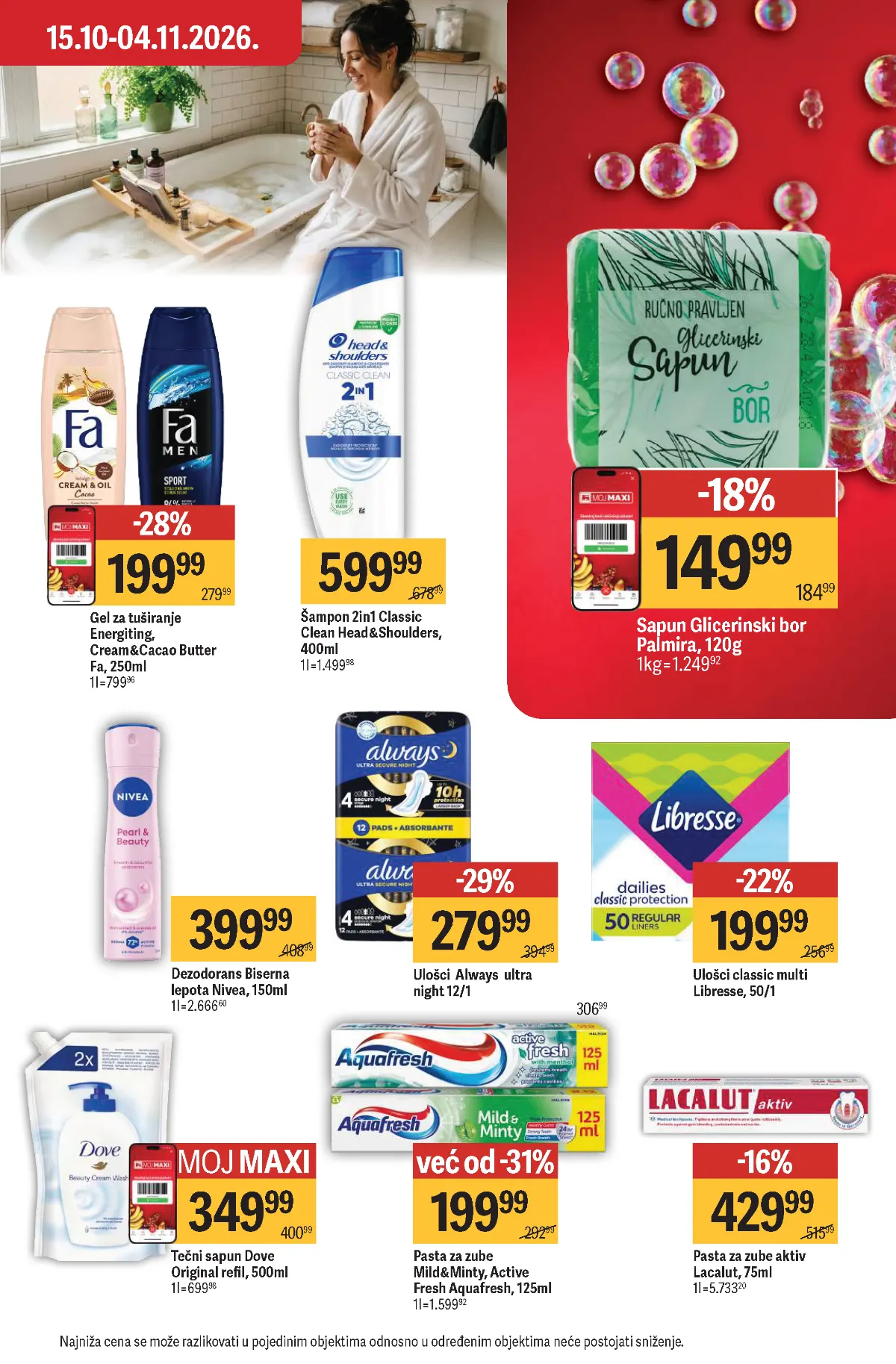MAXI katalog – strana 53 MAXI katalog strana 53 – Head & Shoulders šampon, sapuni i gelovi za tuširanje