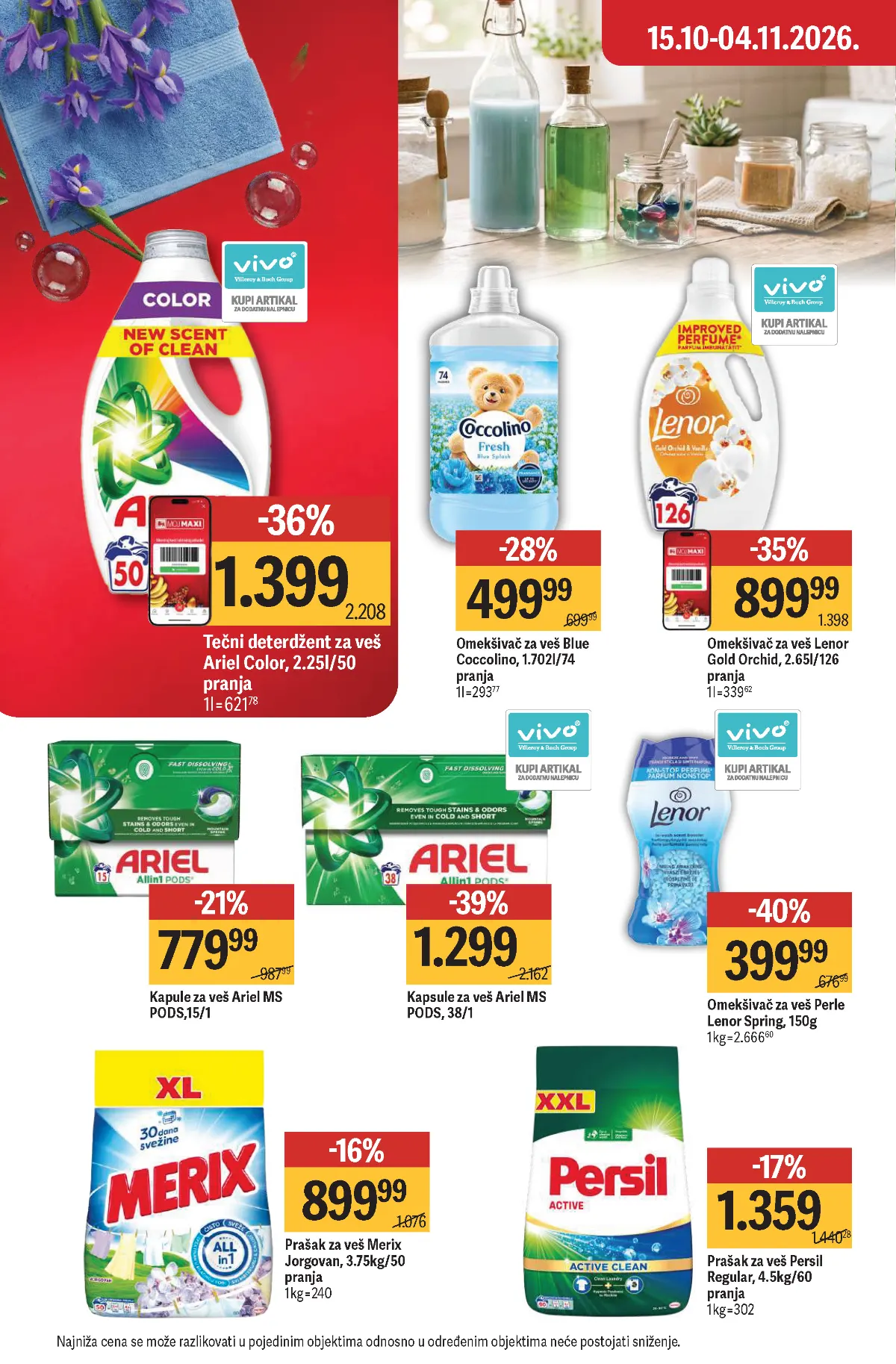 MAXI katalog – strana 54 MAXI katalog strana 54 – Ariel Color deterdžent i Lenor omekšivači