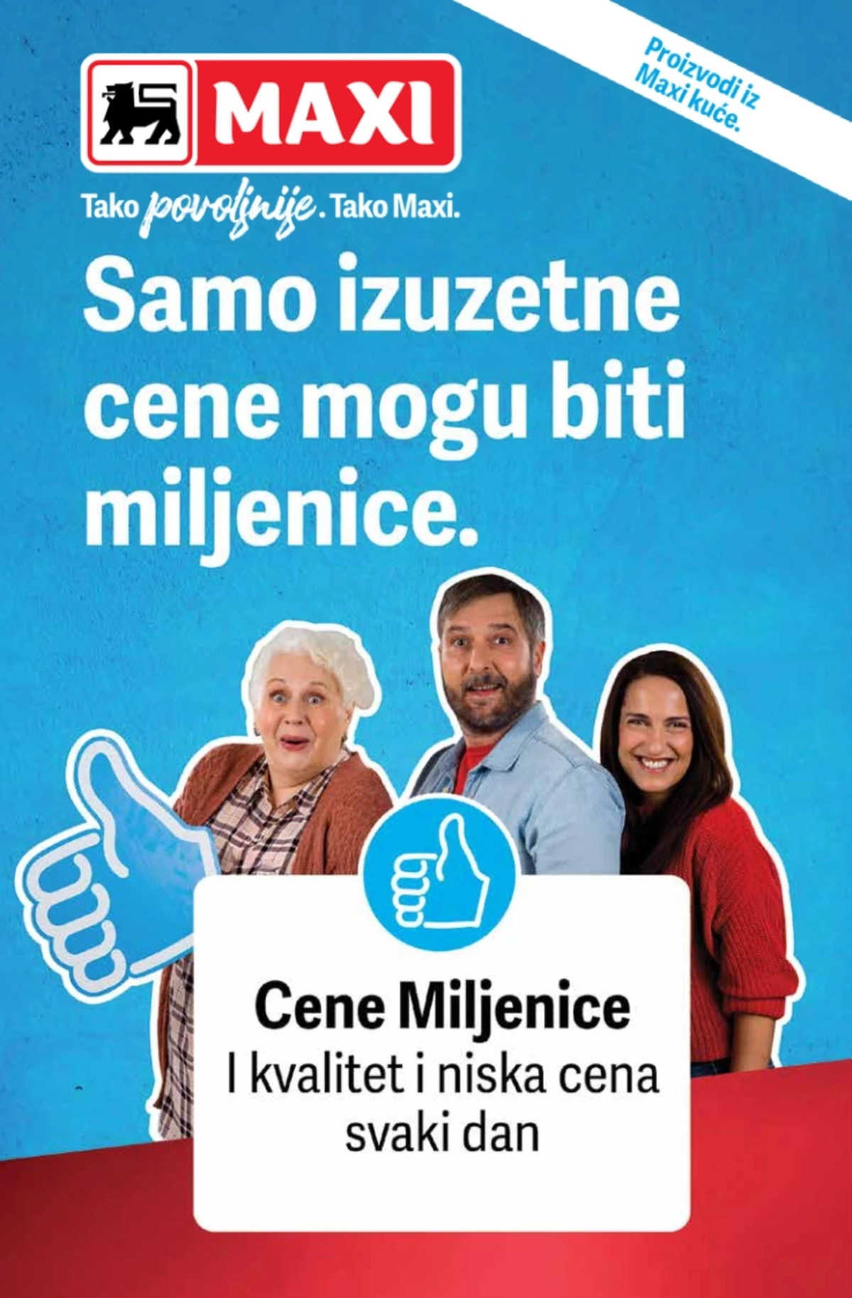 Maxi Cene Miljenice – svakodnevno niske cene na proizvodima iz Maxi kuće