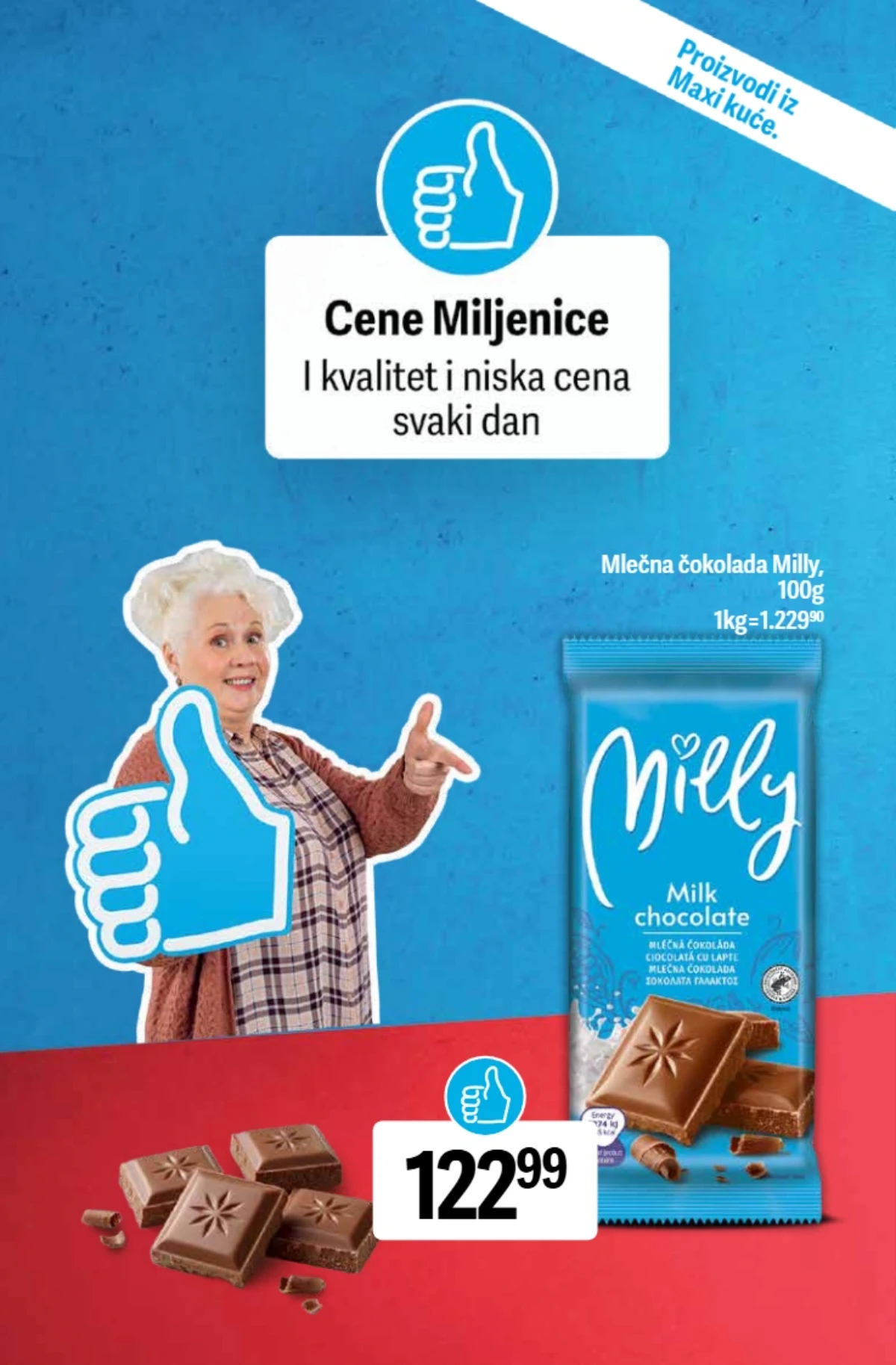 Maxi Cene Miljenice – Maxi čokolada po svakodnevno niskoj ceni