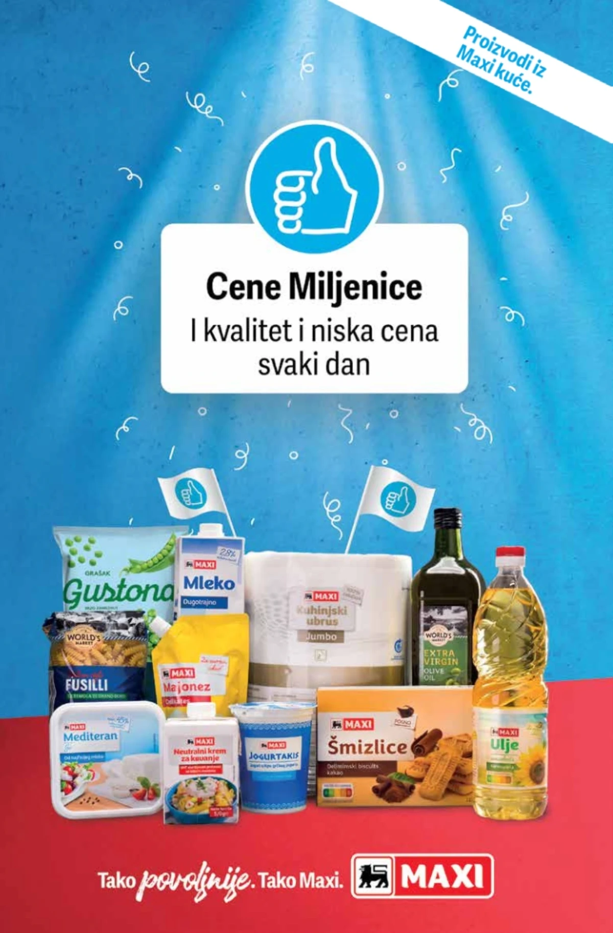 Maxi Cene Miljenice – svakodnevno niske cene do isteka zaliha