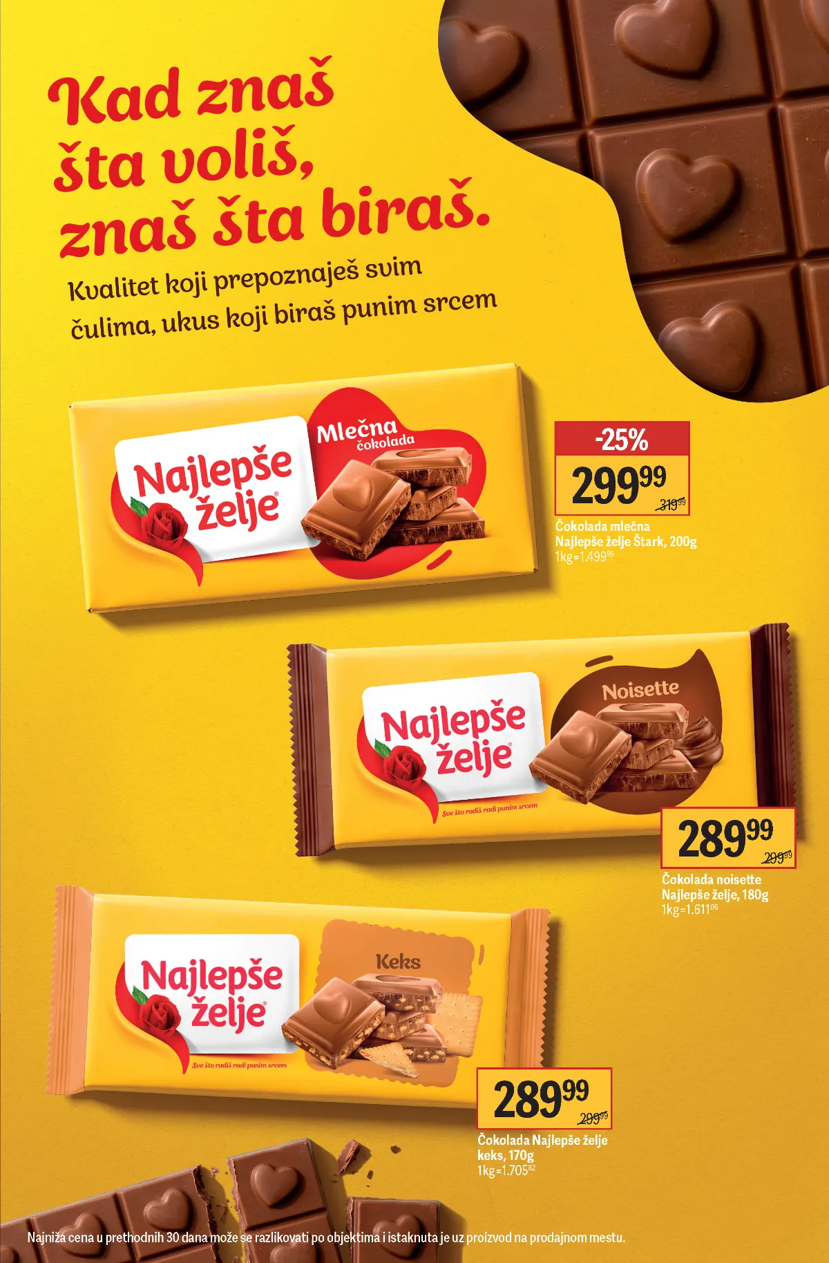 Maxi katalog strana 7 – Najlepše želje mlečna, noisette i čokolada sa keksom