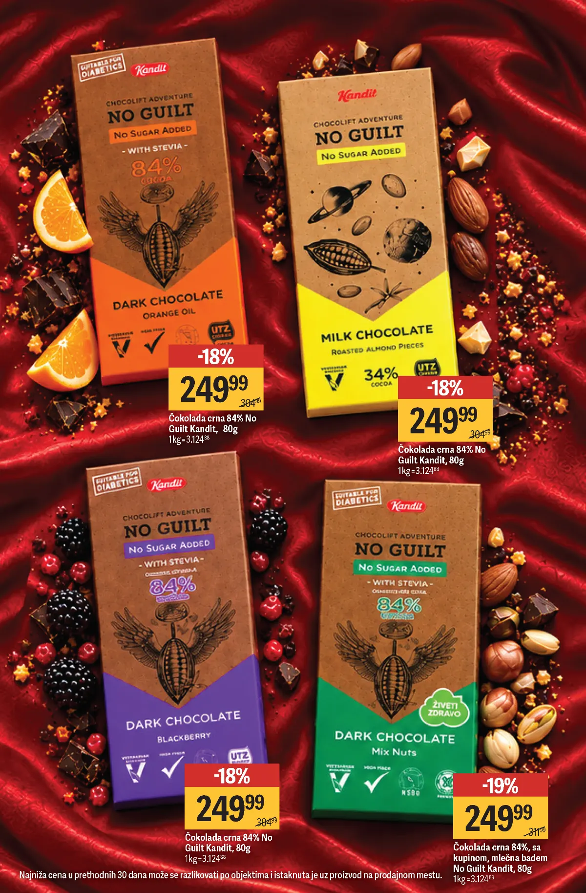 Maxi katalog strana 11 – Kandit No Guilt čokolade, 80 g, po ceni od 249,99 RSD