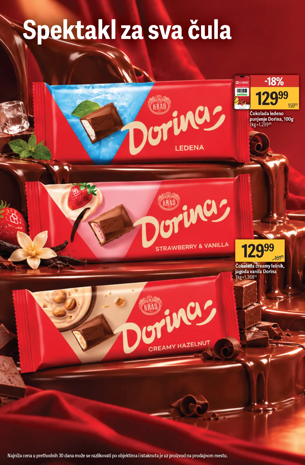 Maxi katalog strana 12 – Dorina Ledena, Creamy lešnik i jagoda-vanila čokolade