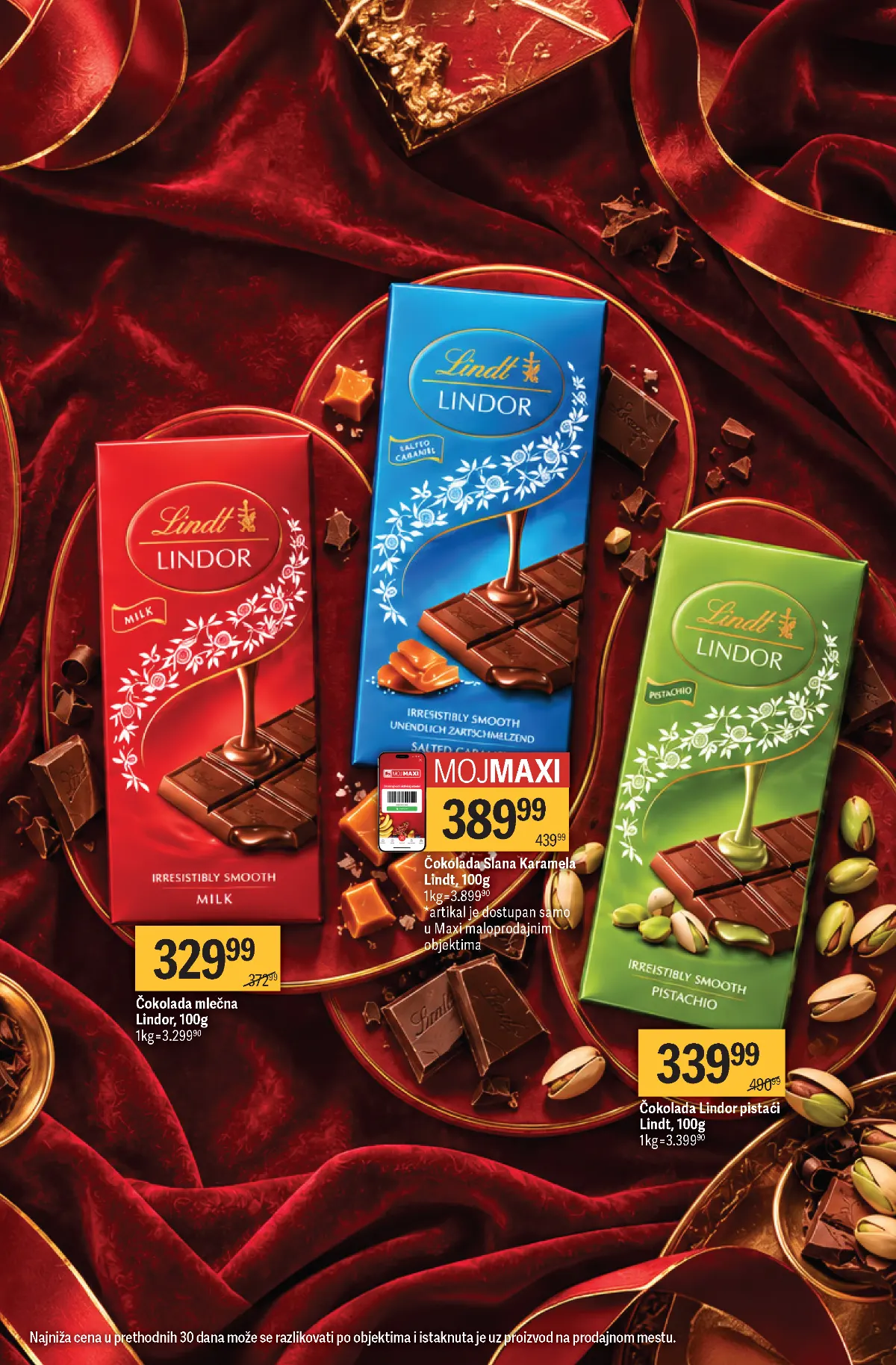 Maxi katalog strana 17 – Lindor čokolade i Lindt slana karamela uz Moj Maxi
