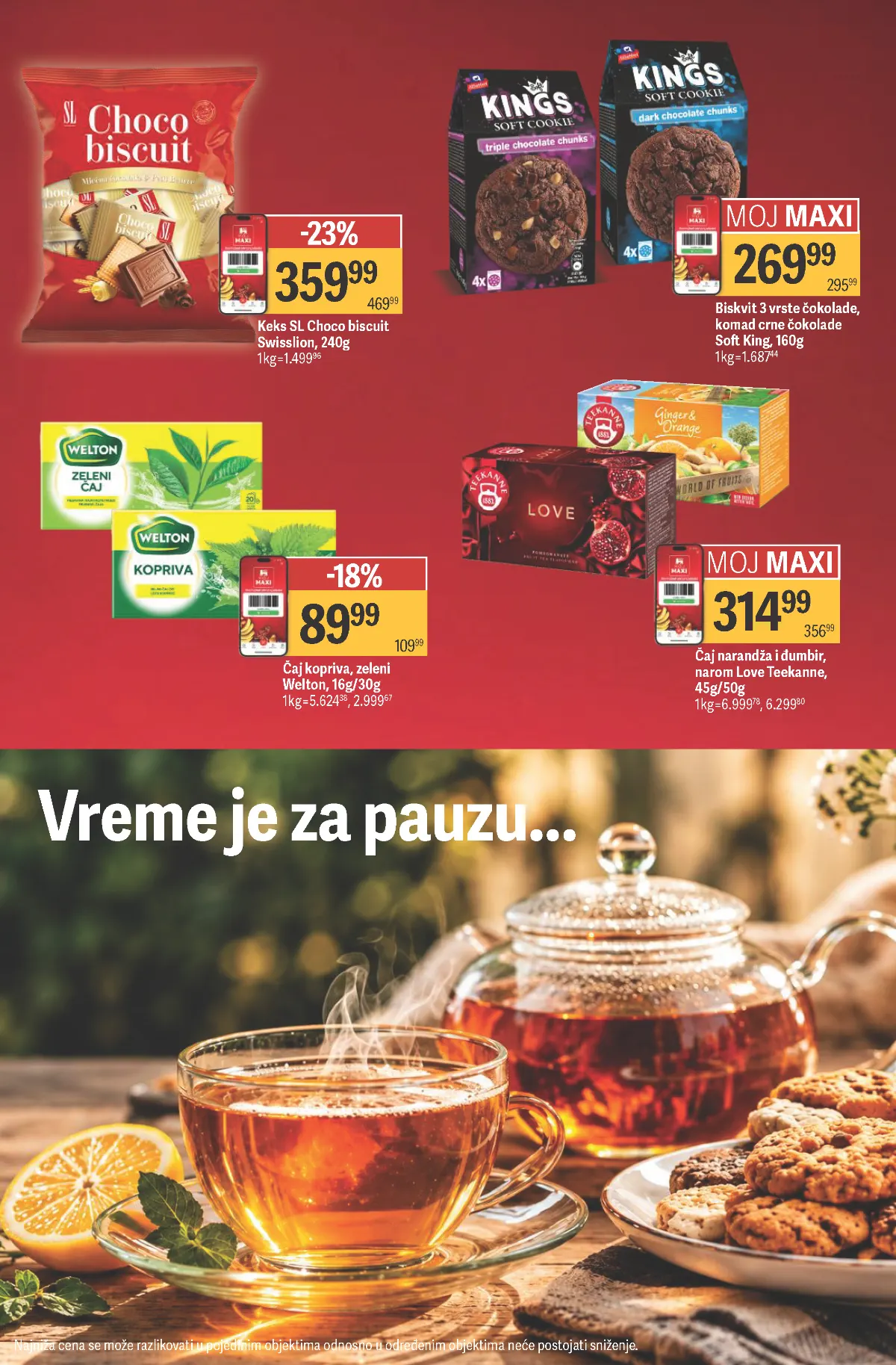 MAXI katalog, strana 5 – Swisslion Choco Biscuit i Welton čajevi