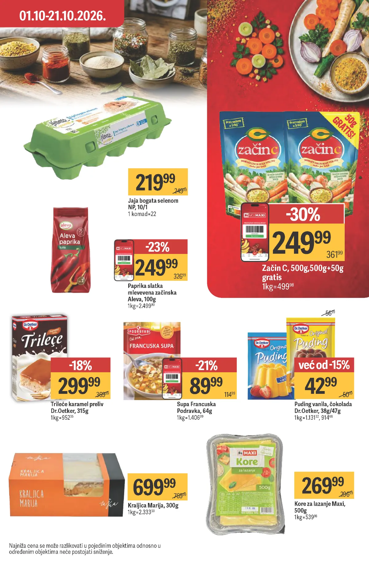 MAXI katalog, strana 18 – Aleva slatka paprika i začin C