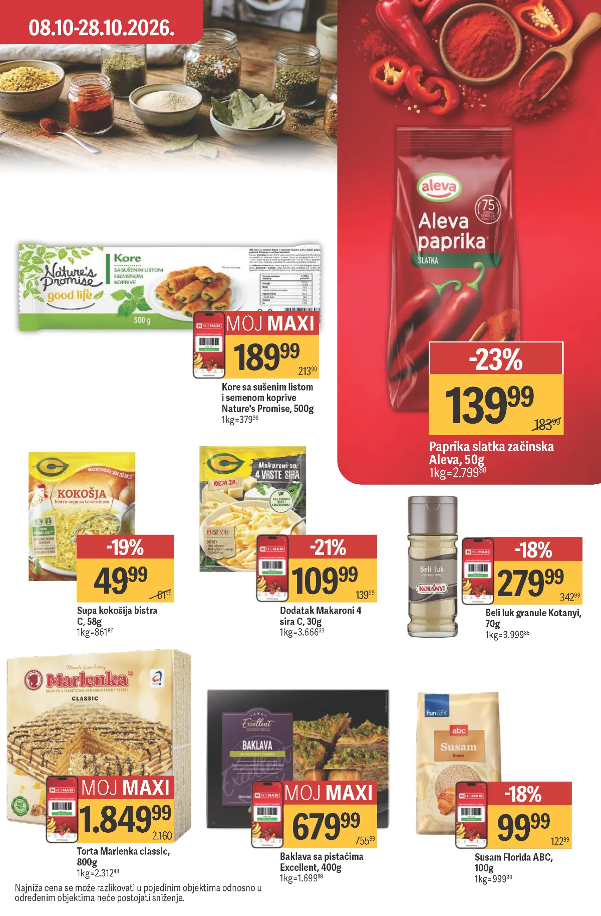MAXI katalog, strana 19 – Aleva paprika i kokošija bistra supa C