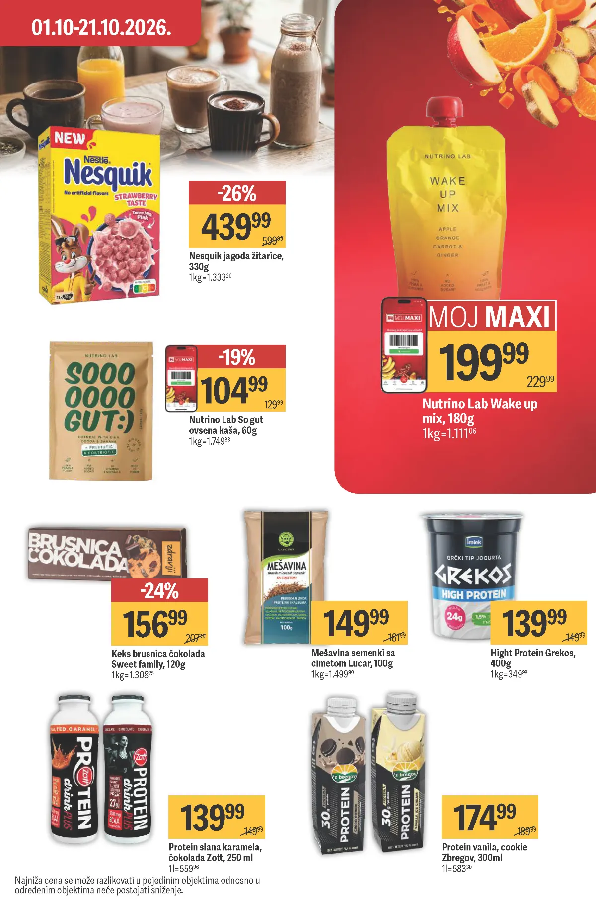 MAXI katalog, strana 34 – Nesquik žitarice i Sweet Family keks