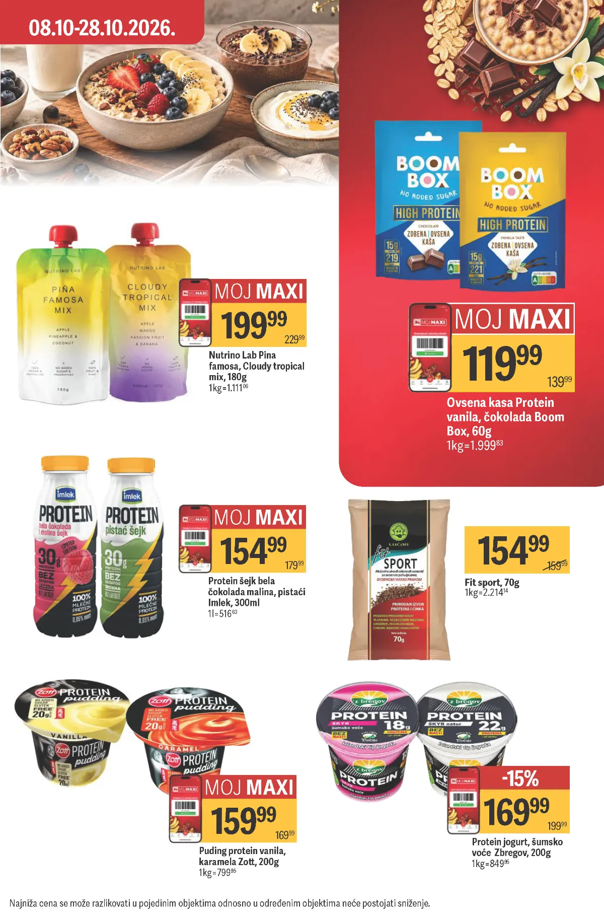MAXI katalog, strana 35 – Fit Sport i Zbregov proteinski jogurt