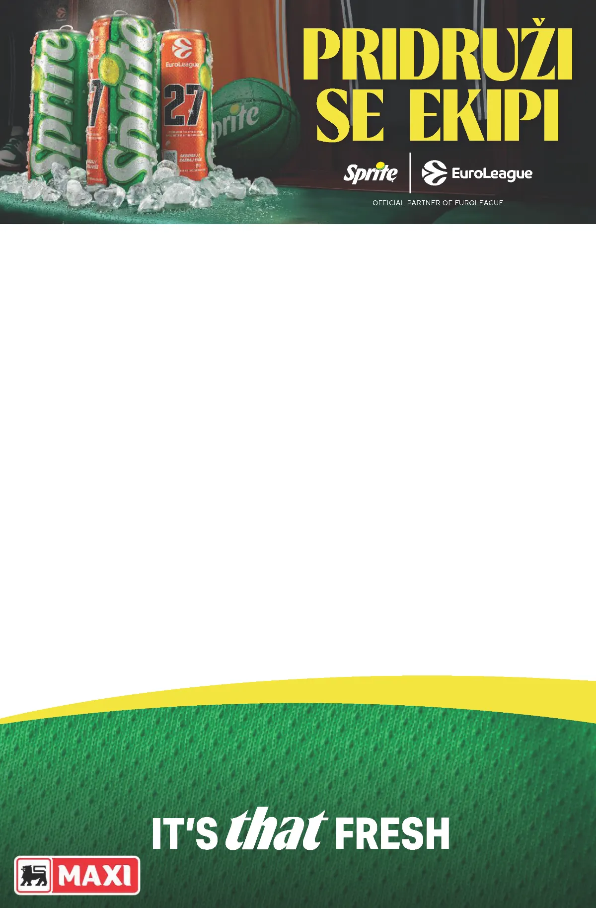 MAXI katalog, strana 42 – Sprite kampanja Pridruži se ekipi