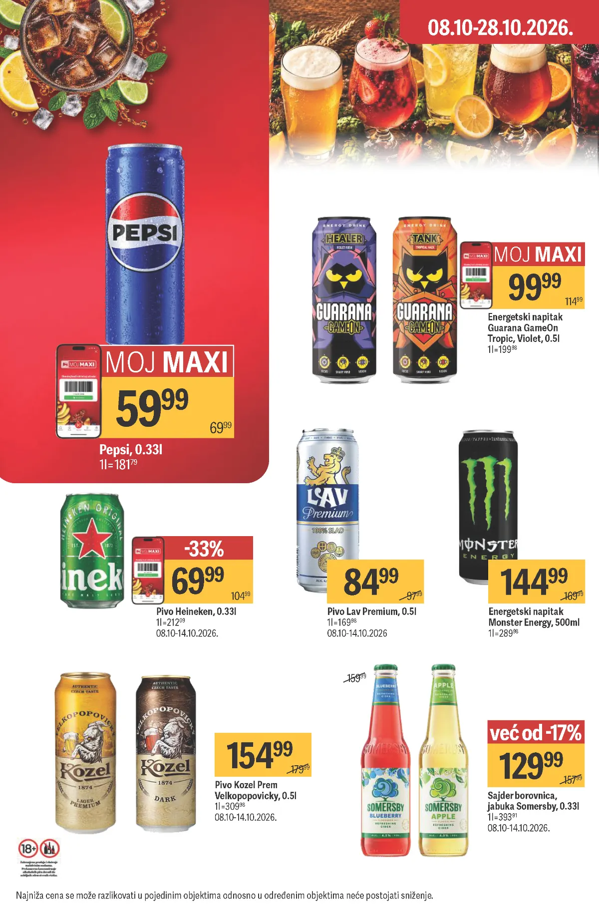 MAXI katalog, strana 45 – Heineken i Lav Premium pivo