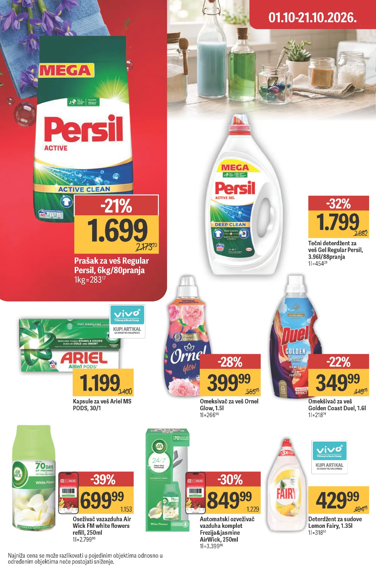 MAXI katalog, strana 52 – Persil tečni deterdžent i Air Wick osveživač vazduha