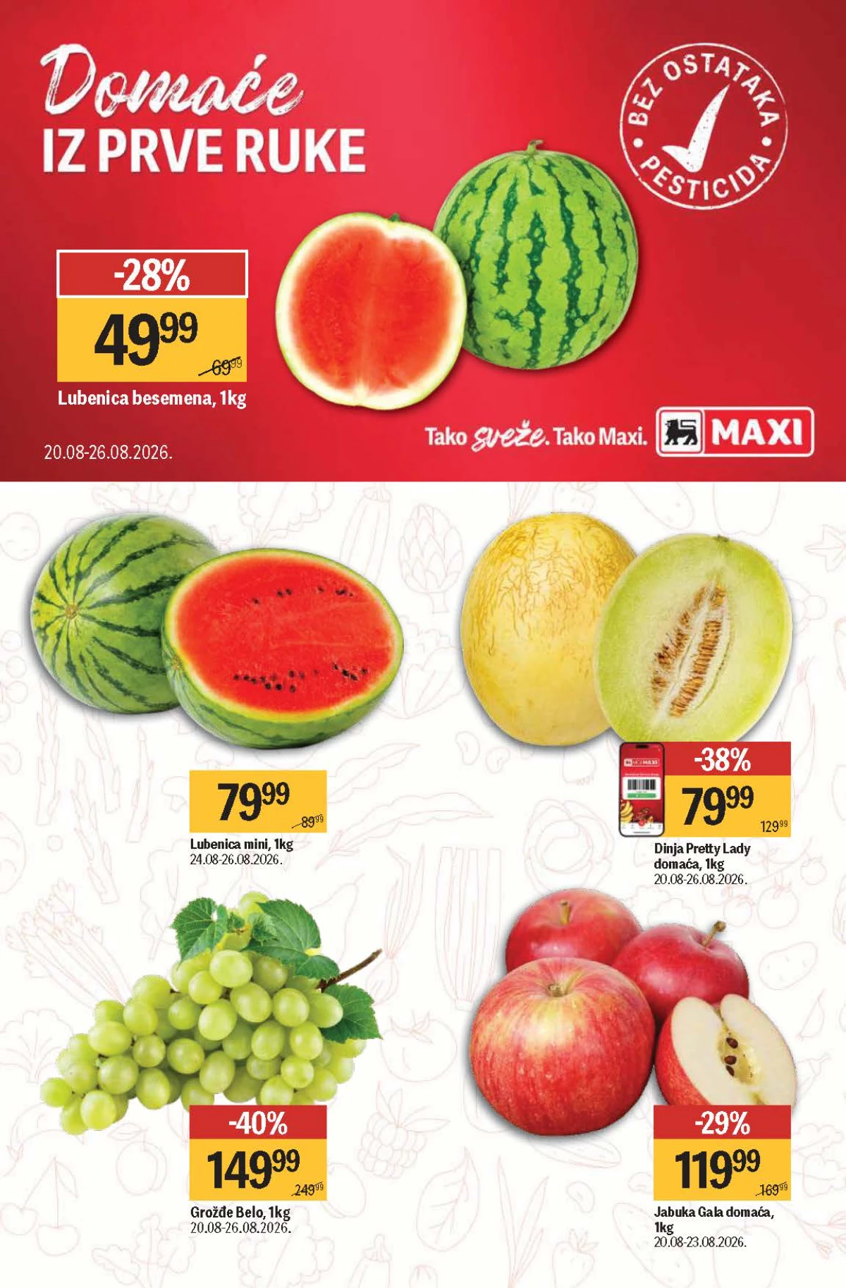 Maxi katalog – belo grožđe i dinja Pretty Lady Maxi katalog do 09.09.2026. – belo grožđe i dinja Pretty Lady